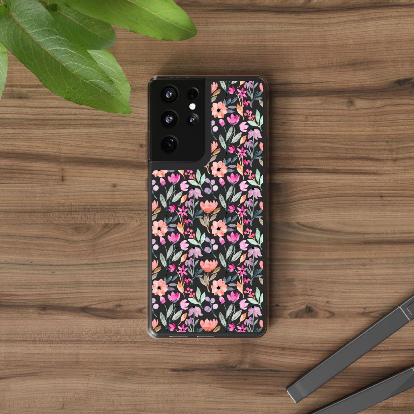 Floral - Clear Phone Case