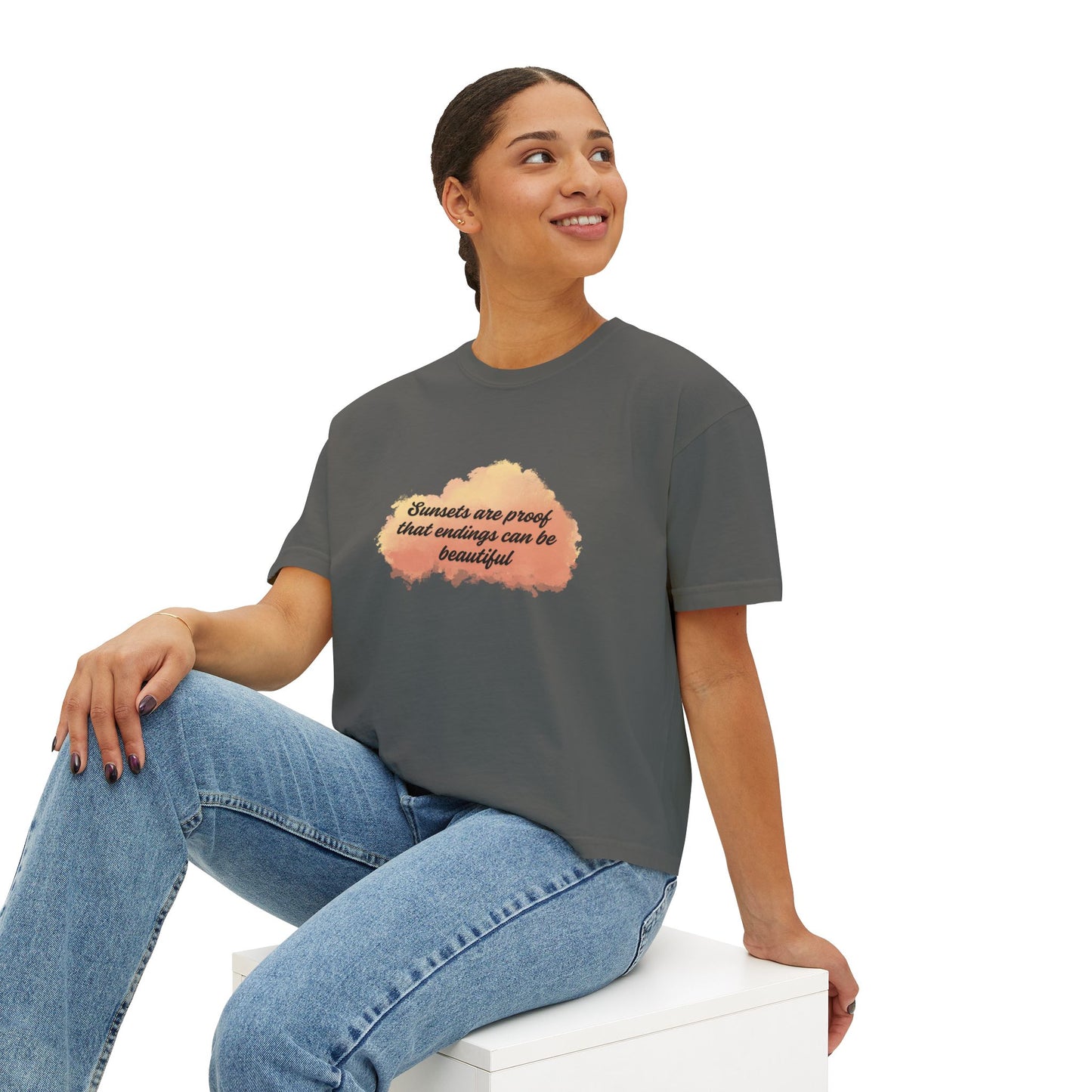 Sunset-Inspired Boxy Tee