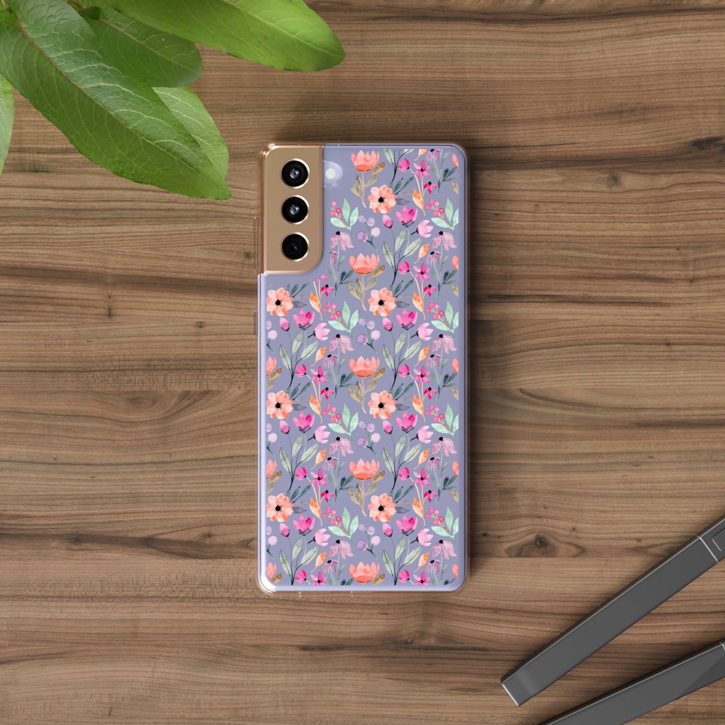 Floral - Clear Phone Case