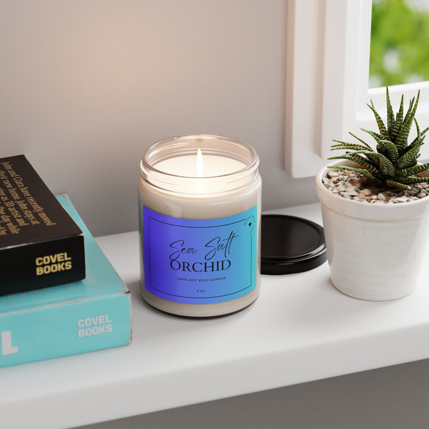 Sea Salt Orchid Scented Soy Candle - 9oz