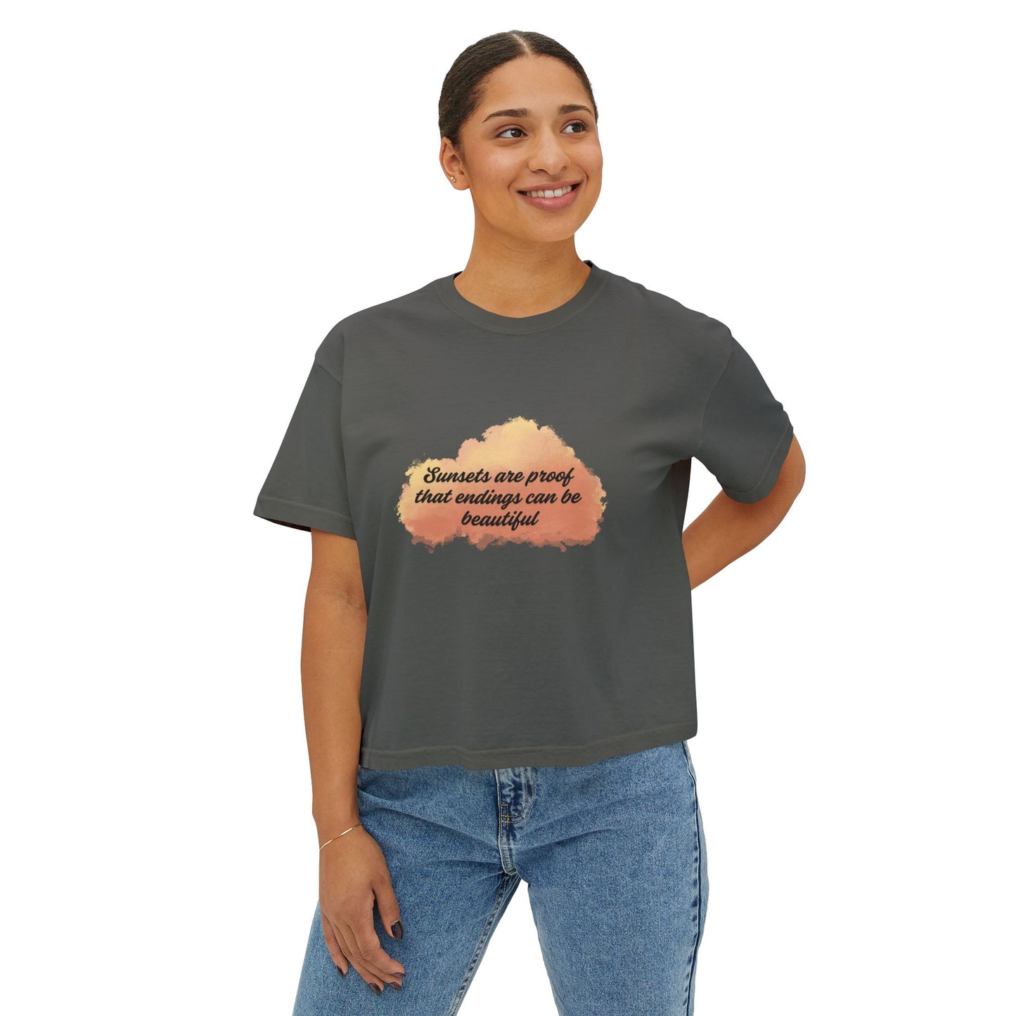 Sunset-Inspired Boxy Tee