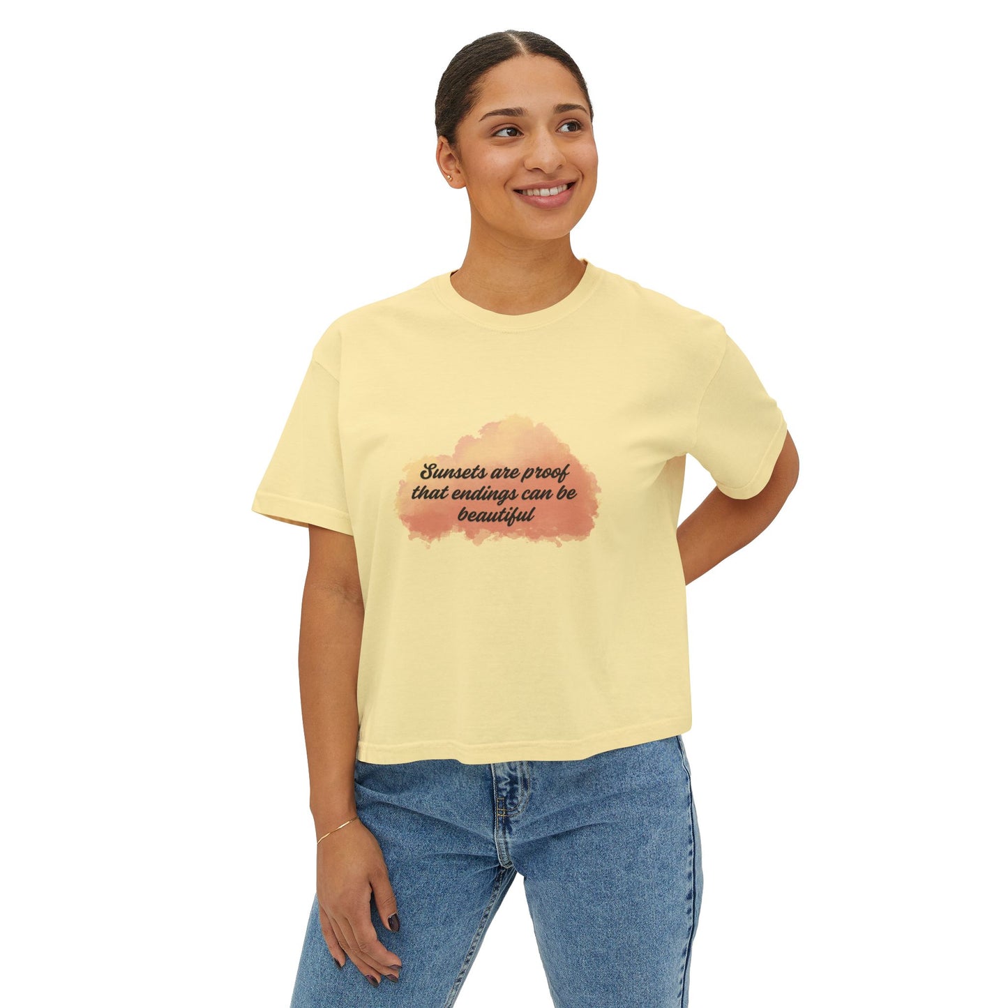 Sunset-Inspired Boxy Tee