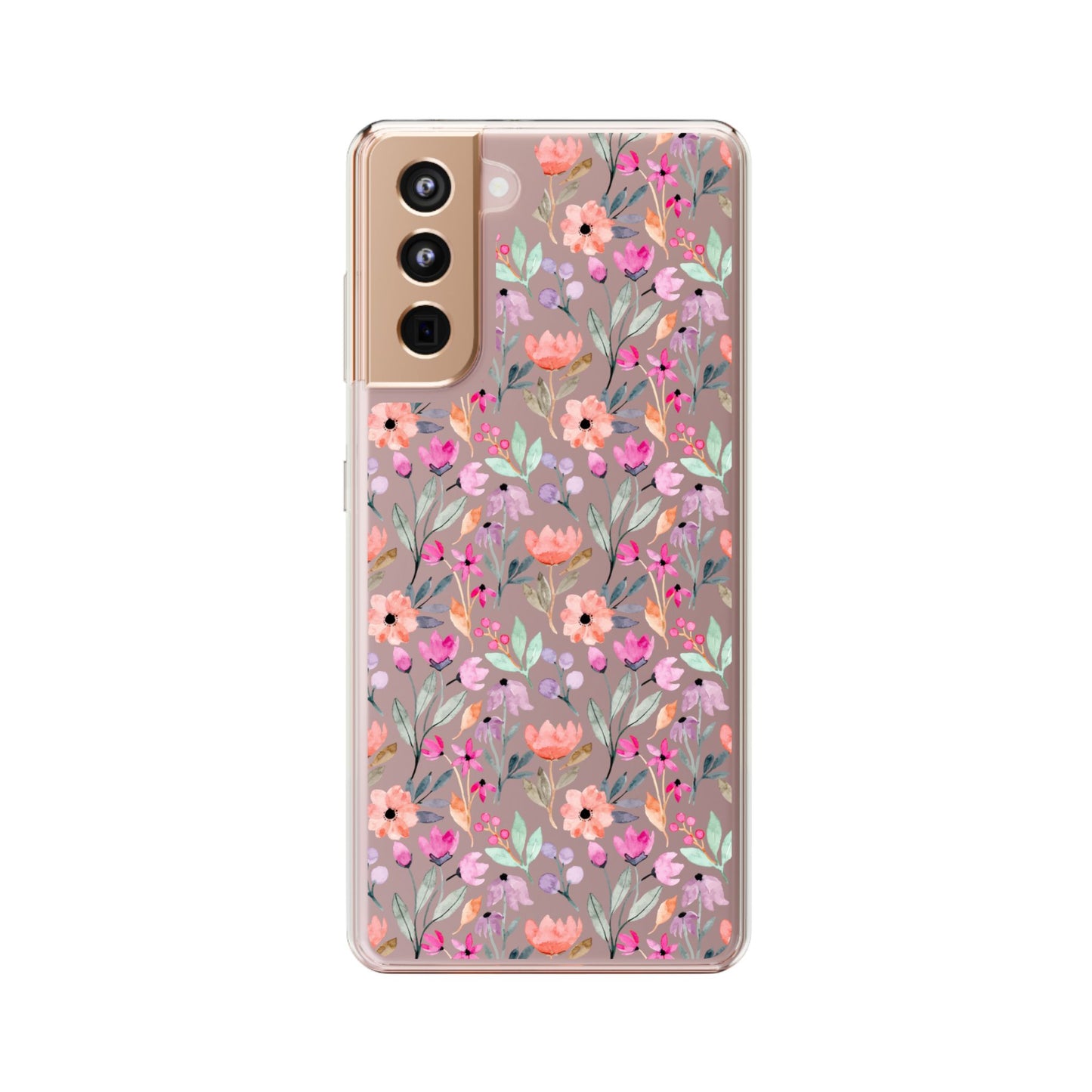 Floral - Clear Phone Case