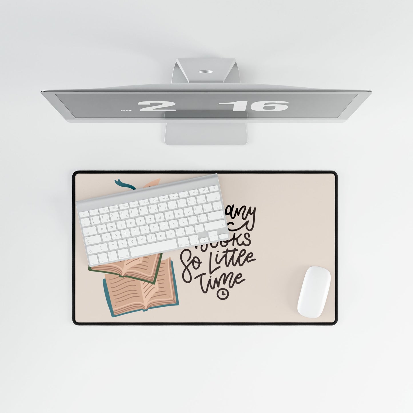 Desk Mat - "So Many Books, So Little Time"