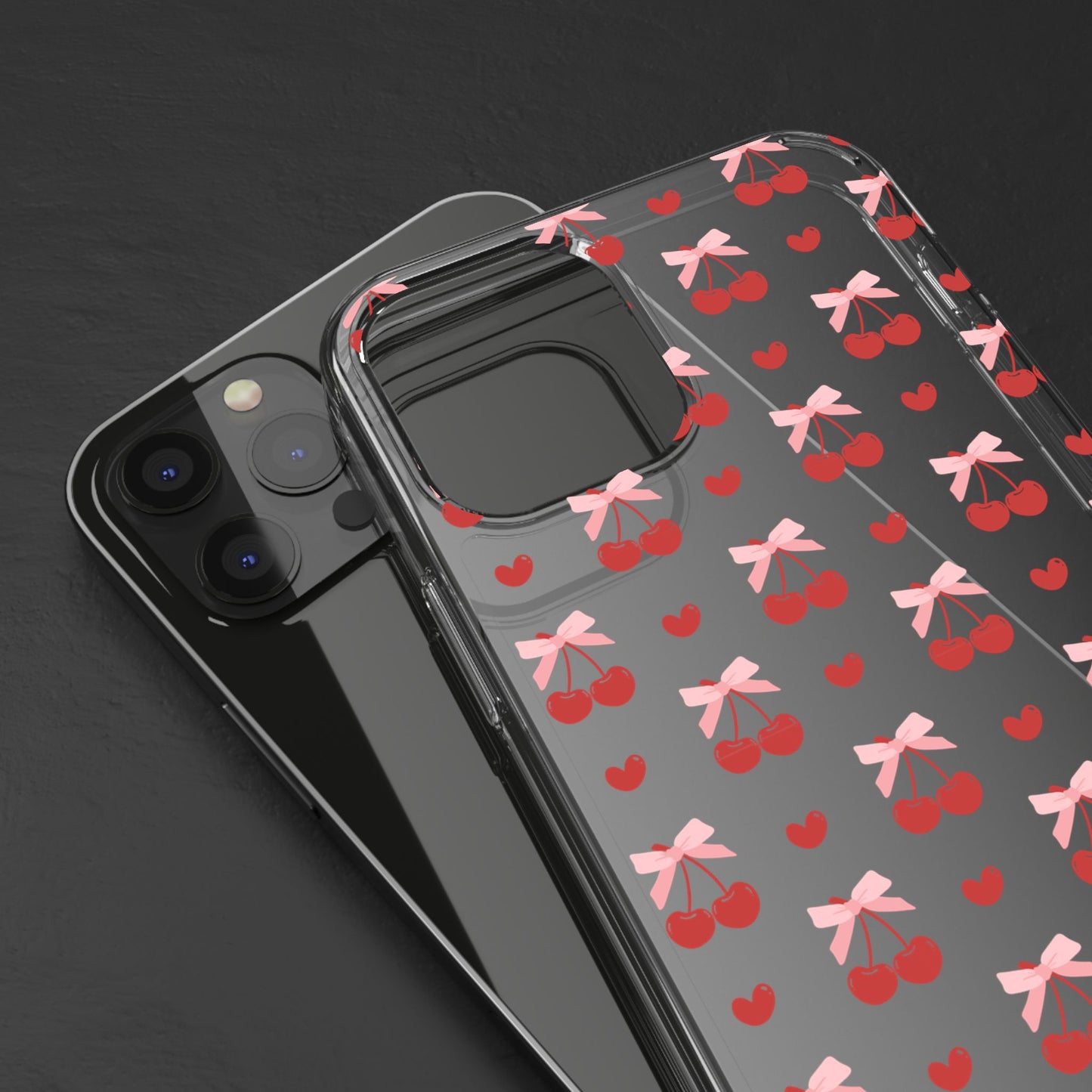 Cute Cherry - Clear Phone Case
