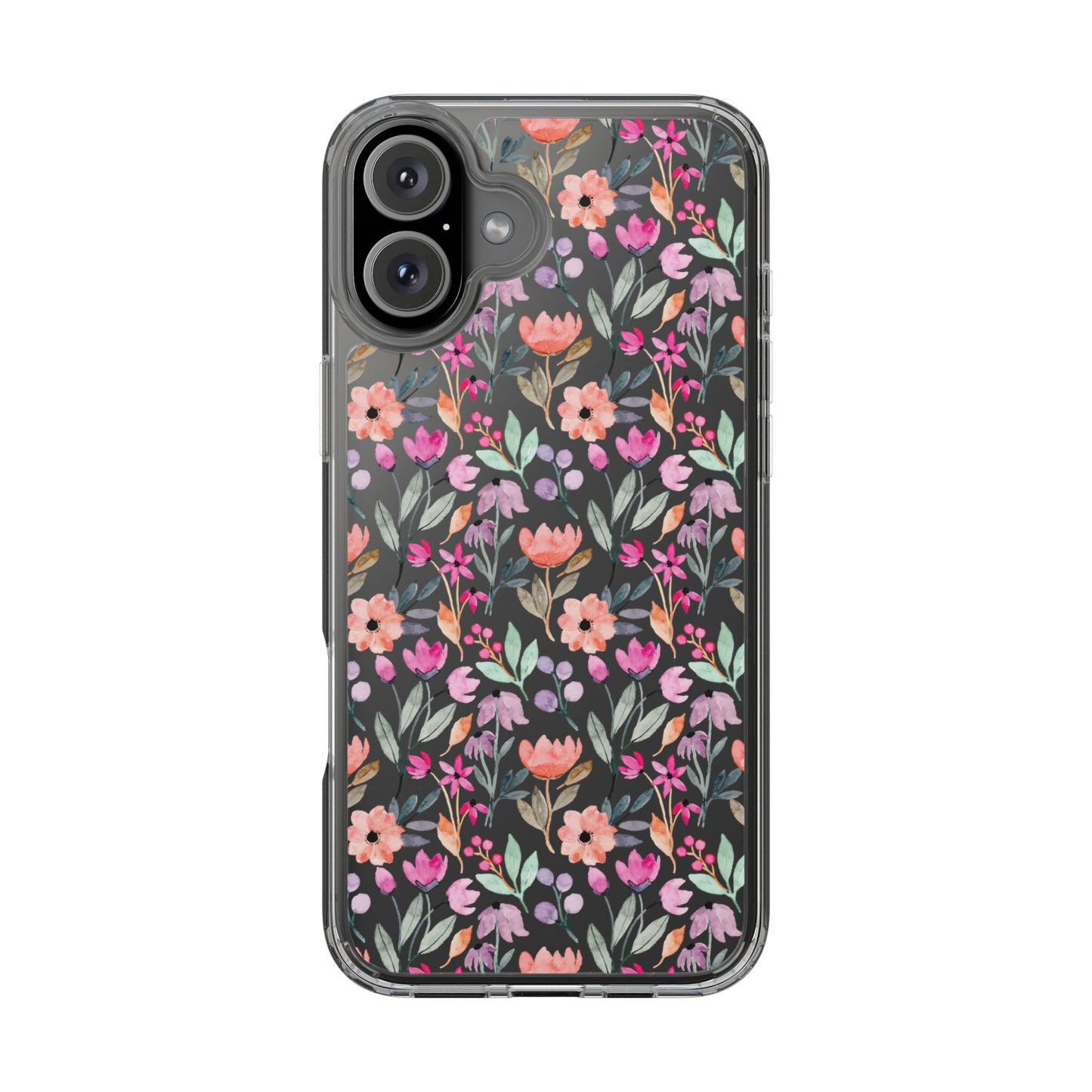 Floral - Clear Phone Case