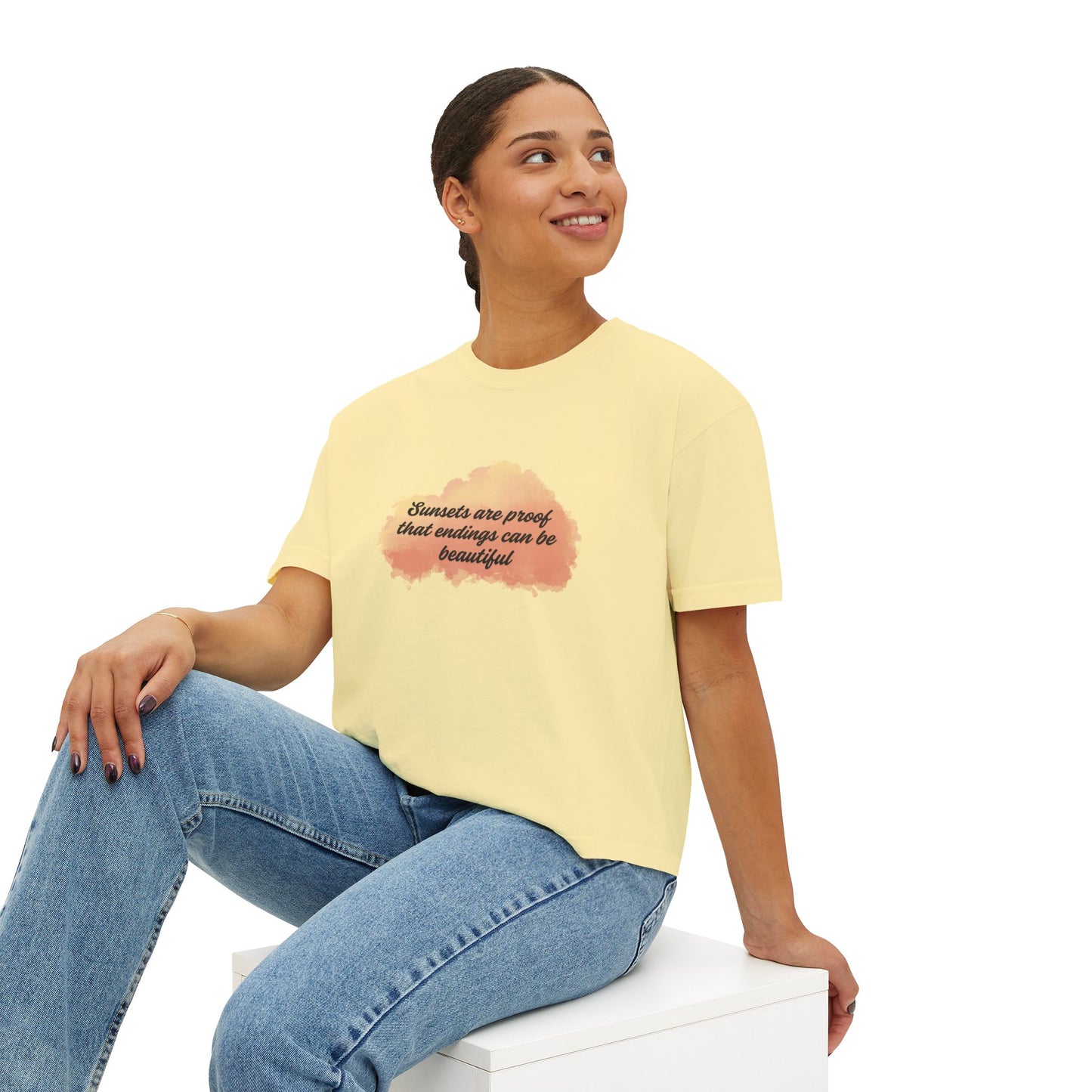 Sunset-Inspired Boxy Tee