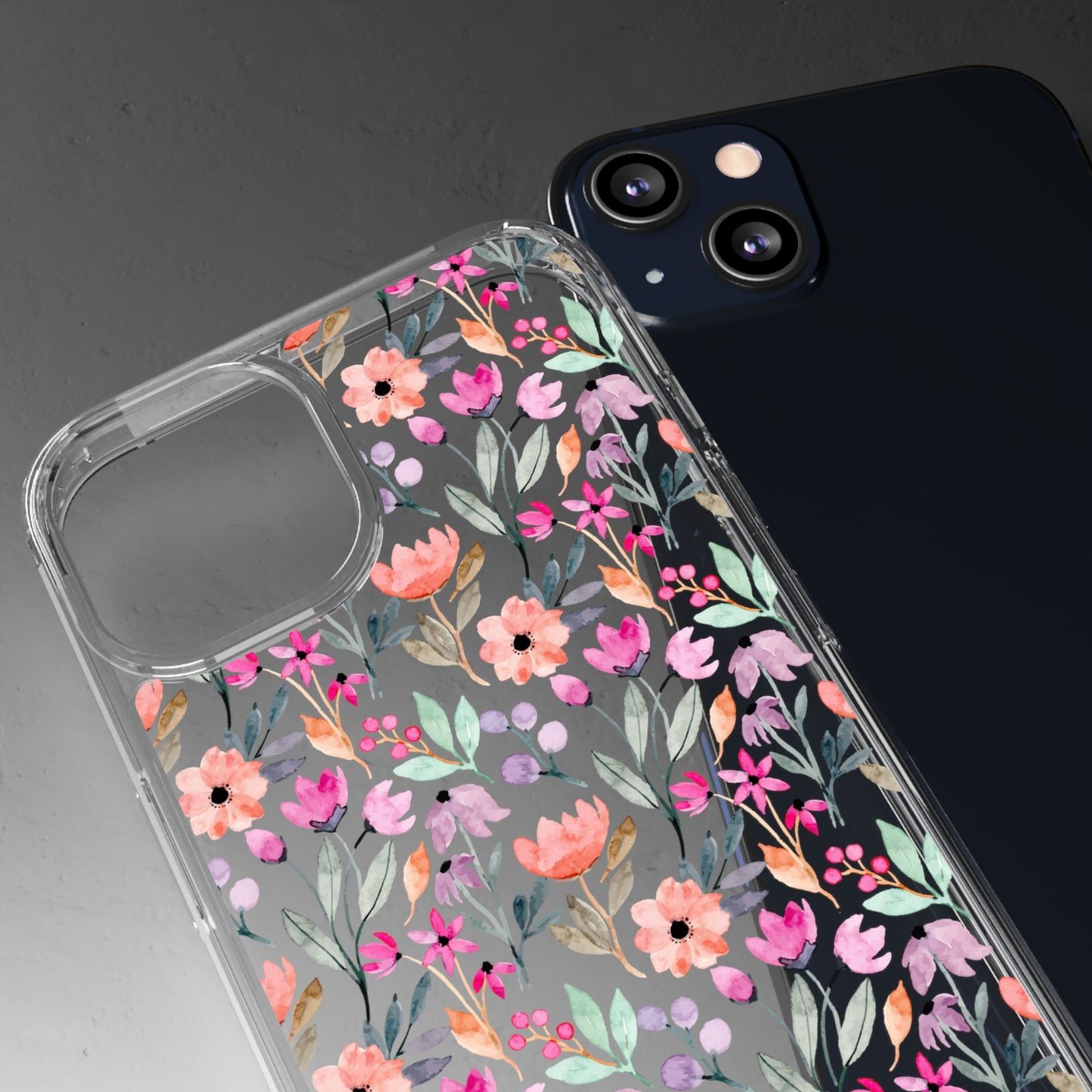 Floral - Clear Phone Case