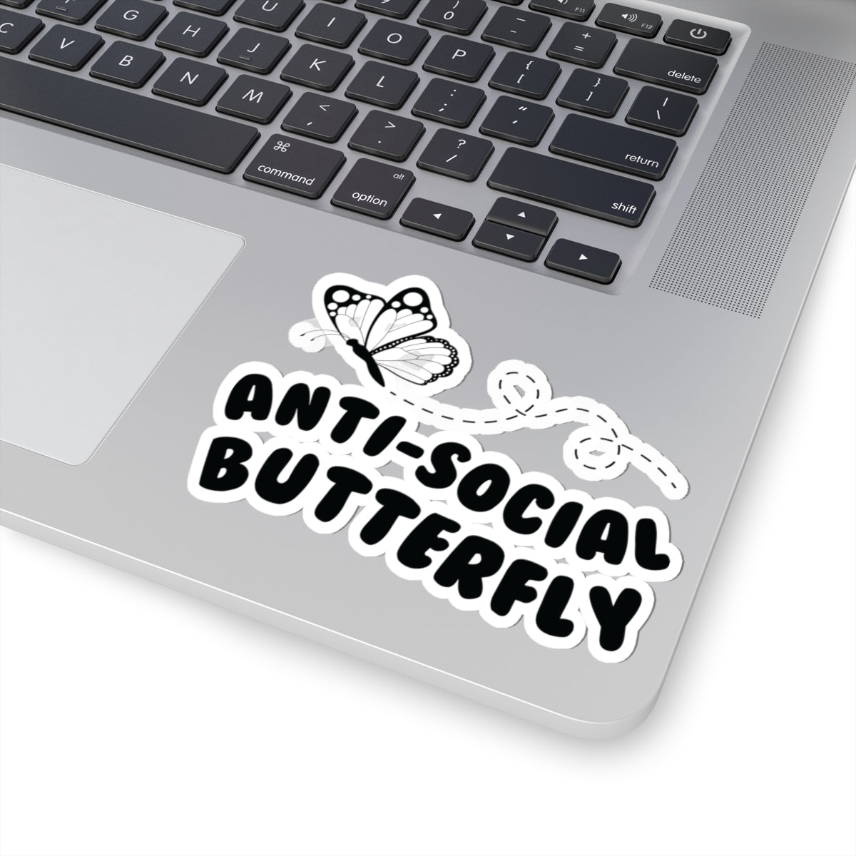 Anti-Social Butterfly Kiss-Cut Sticker