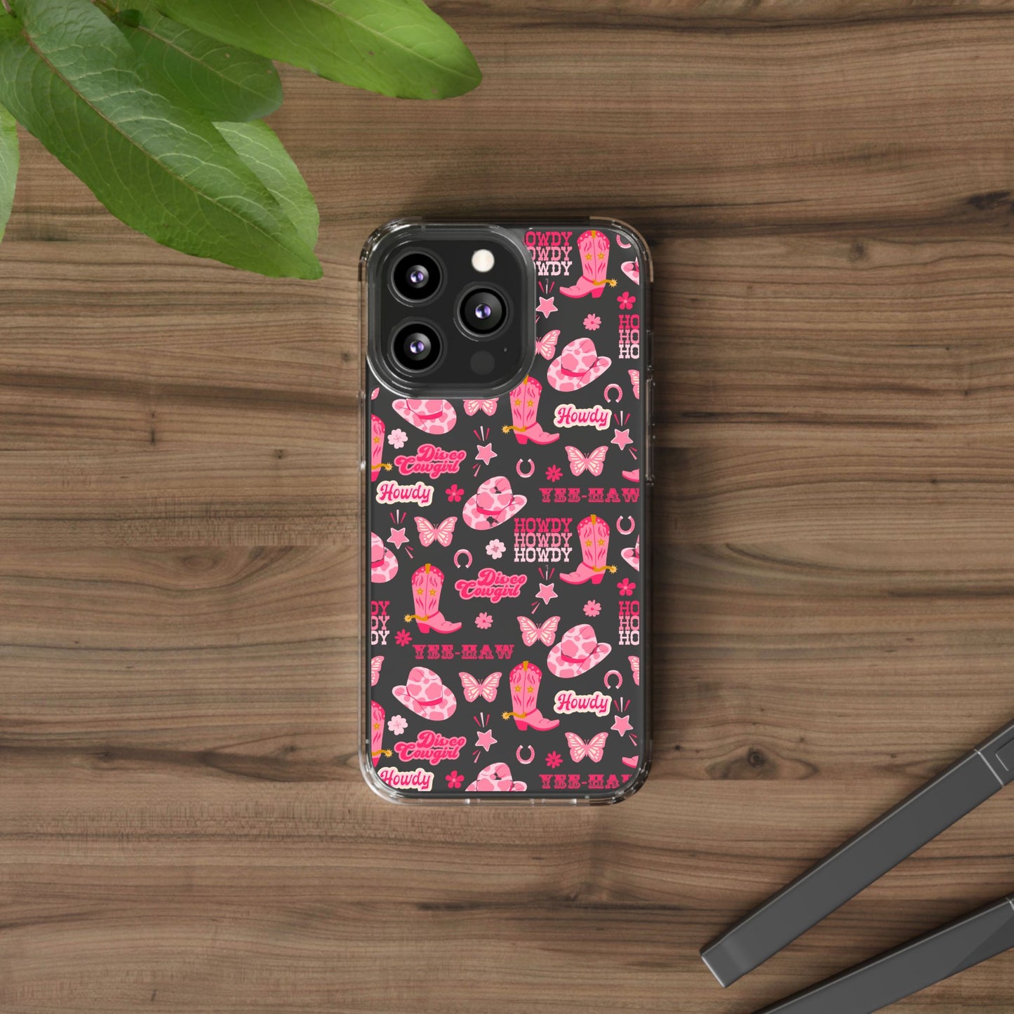Cute Cowgirl - Clear Phone Case