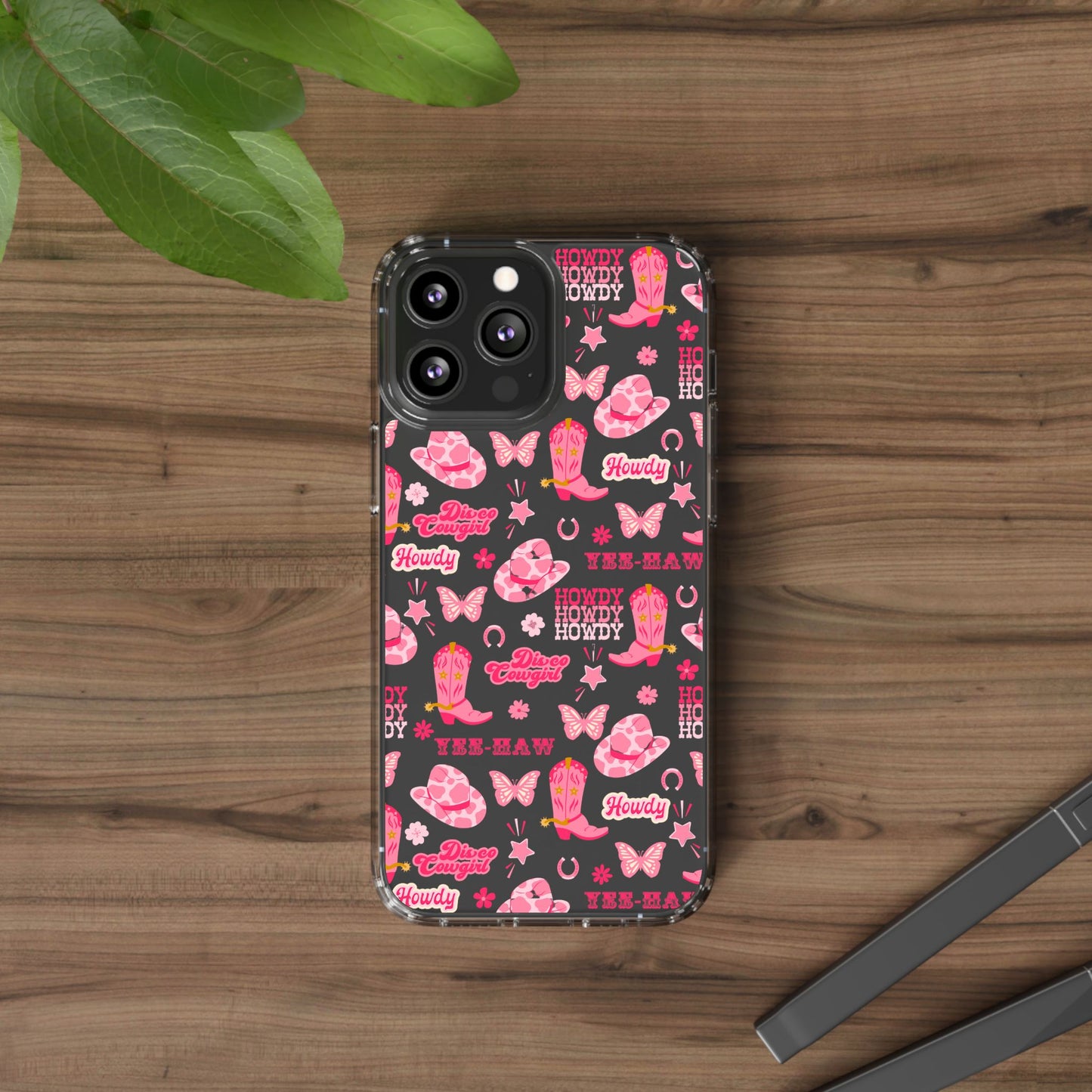 Cute Cowgirl - Clear Phone Case