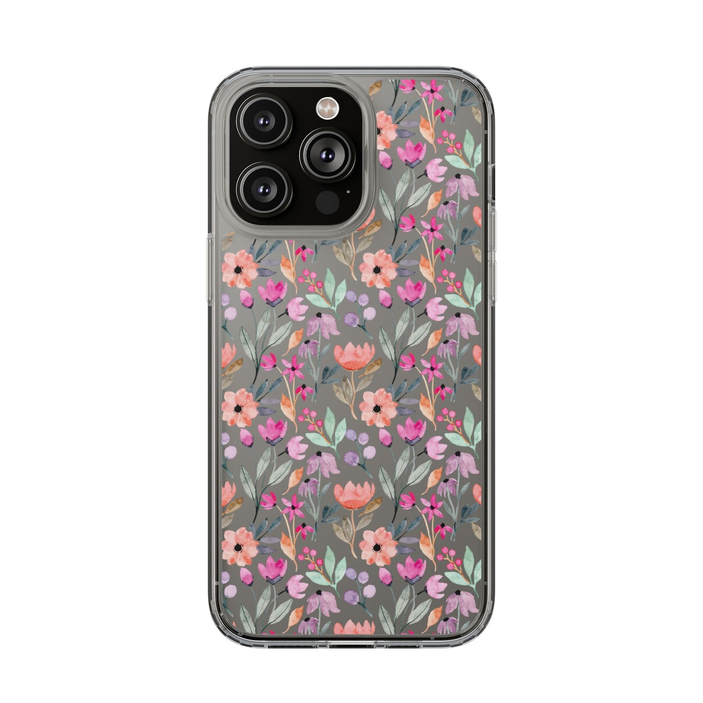 Floral - Clear Phone Case
