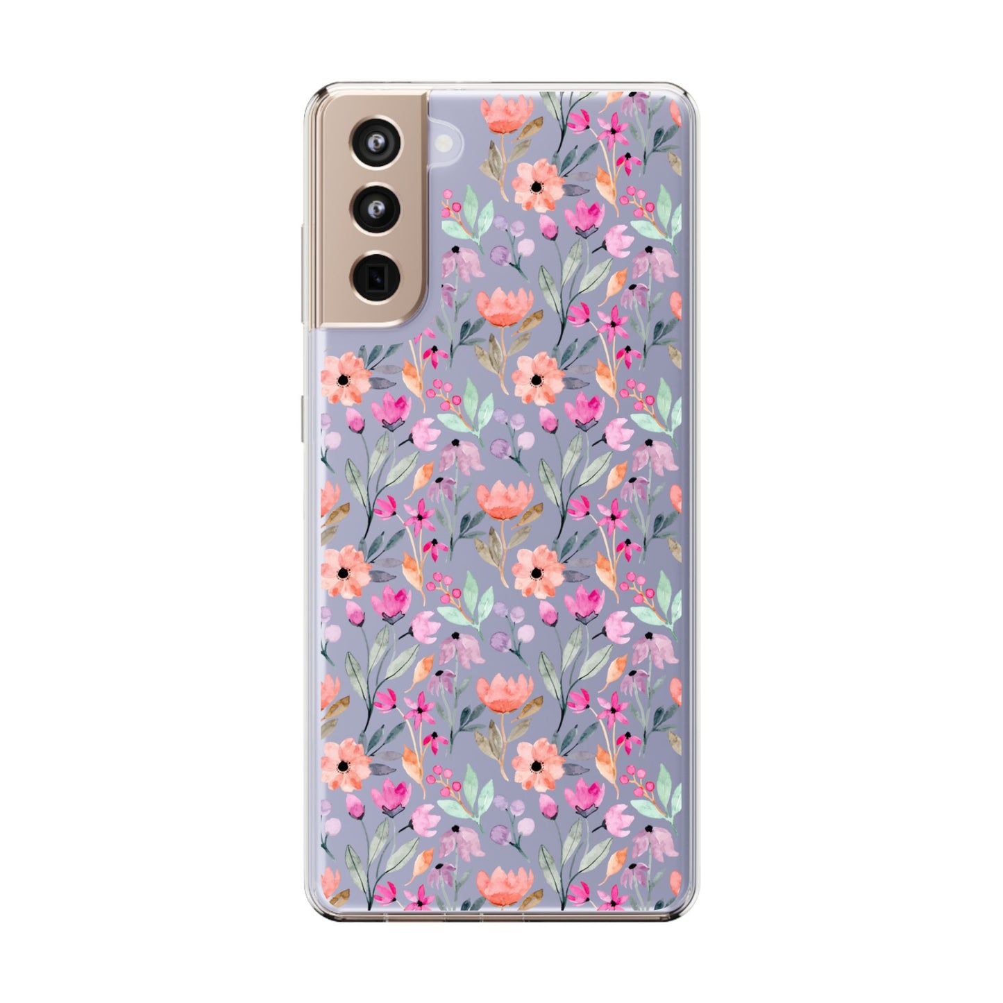 Floral - Clear Phone Case