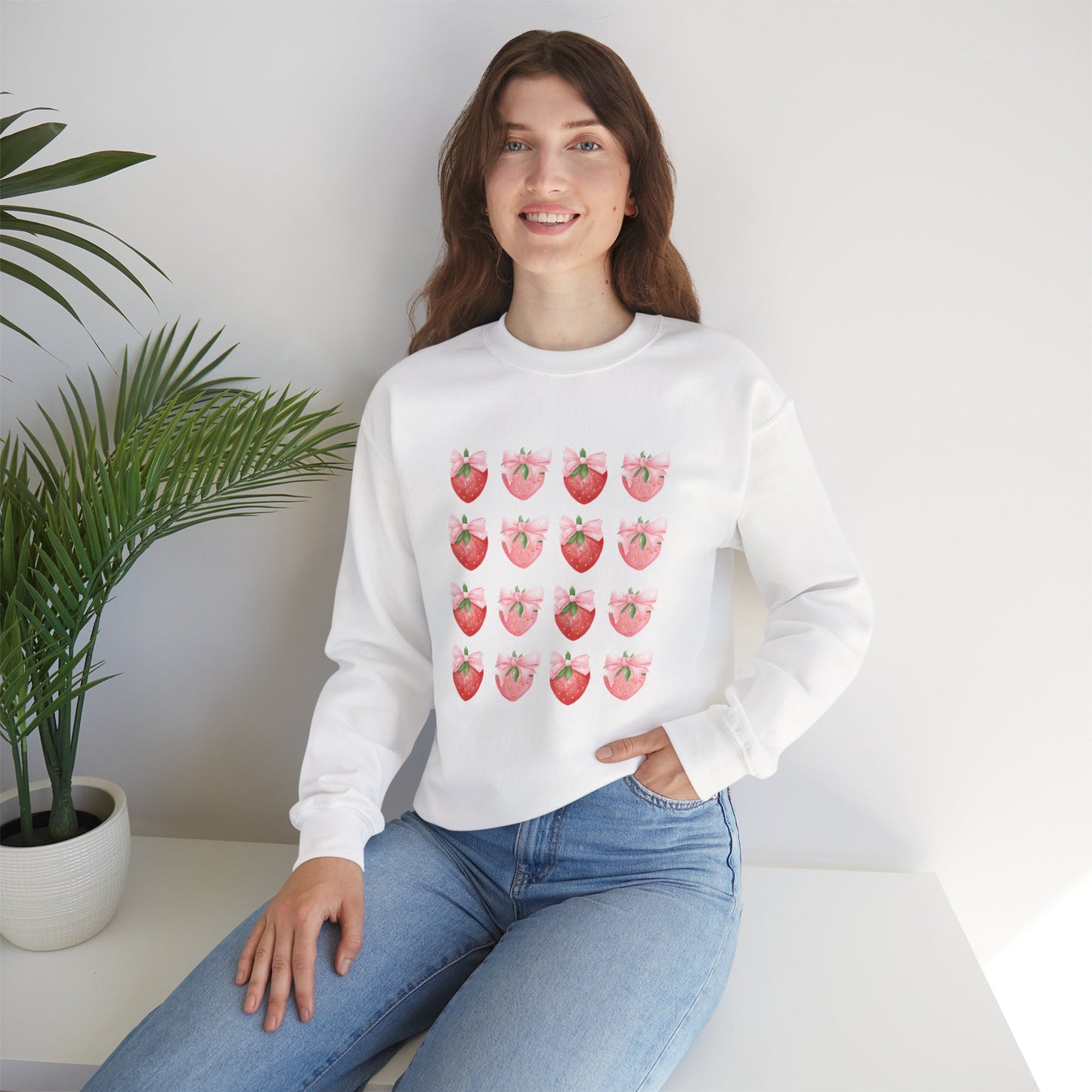 Cozy Strawberry Sweatshirt