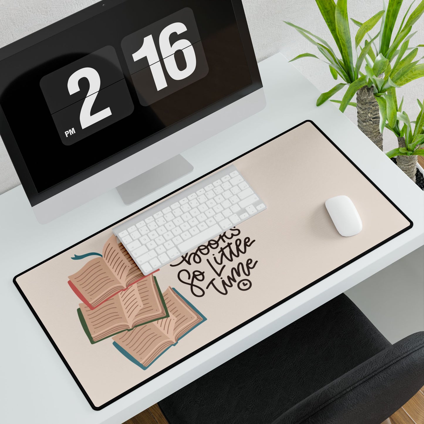 Desk Mat - "So Many Books, So Little Time"