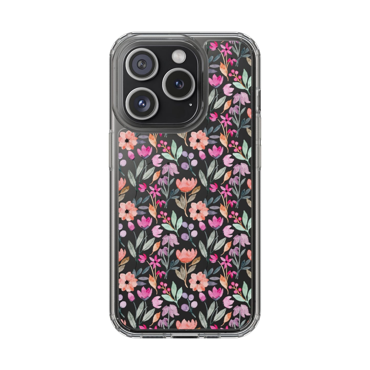 Floral - Clear Phone Case