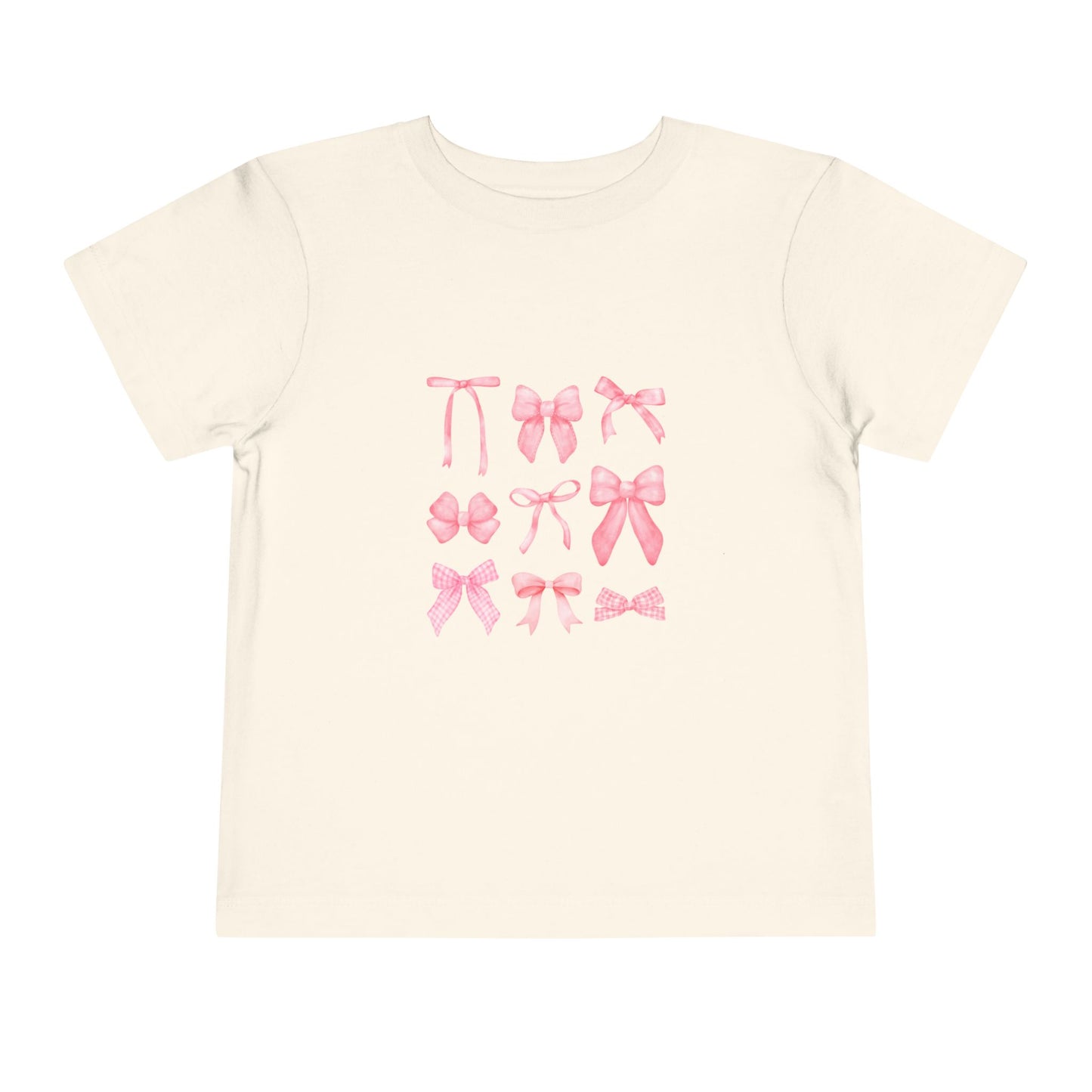 Pink Bow Toddler Short Sleeve Tee