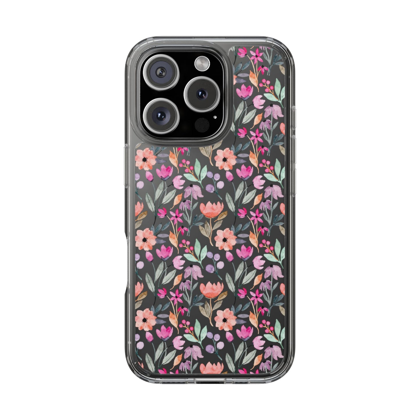 Floral - Clear Phone Case
