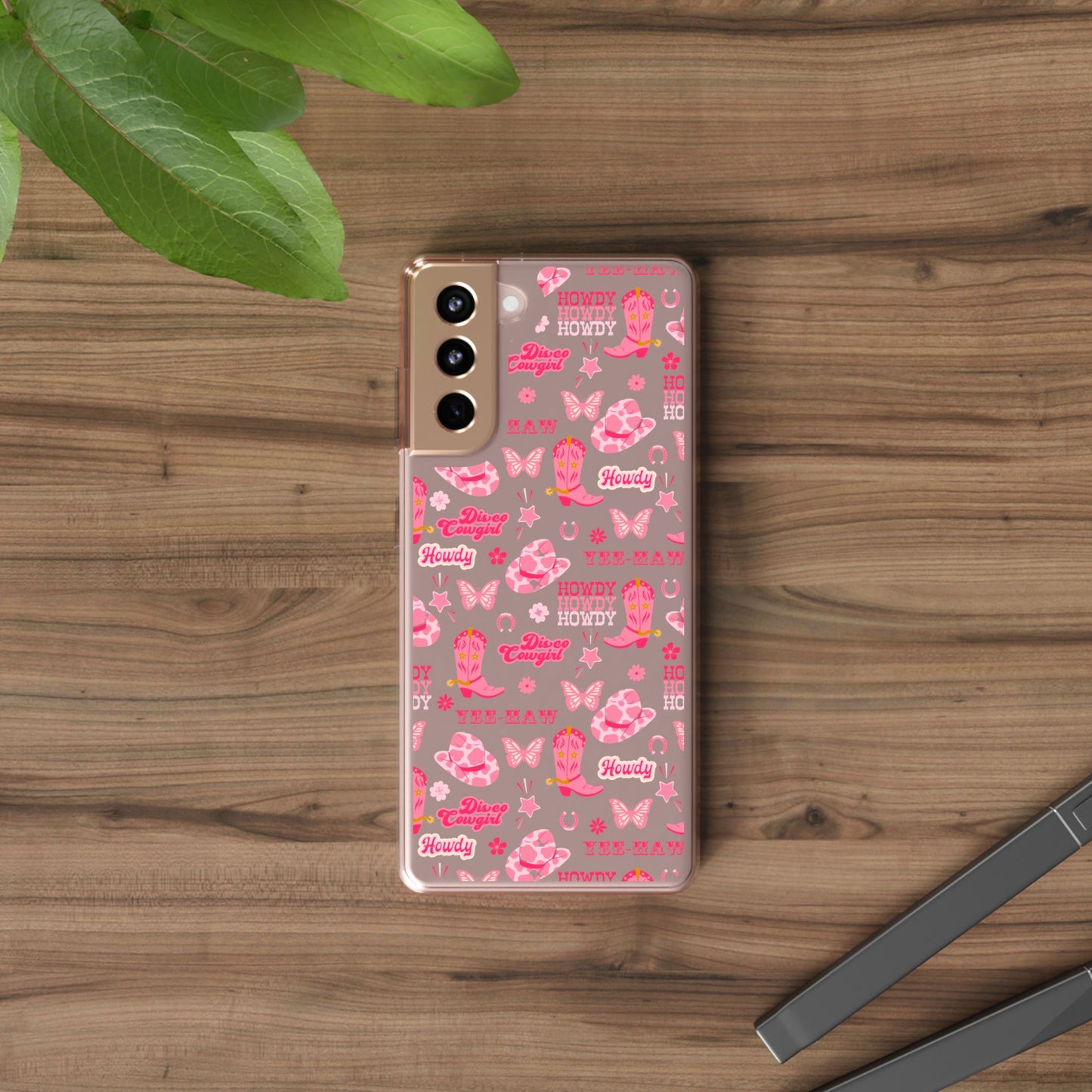 Cute Cowgirl - Clear Phone Case