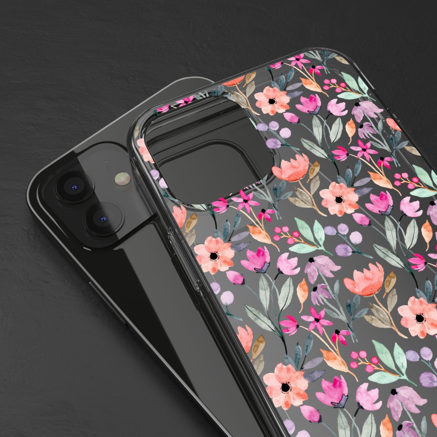 Floral - Clear Phone Case