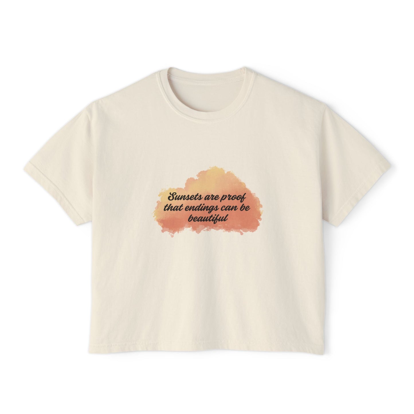 Sunset-Inspired Boxy Tee