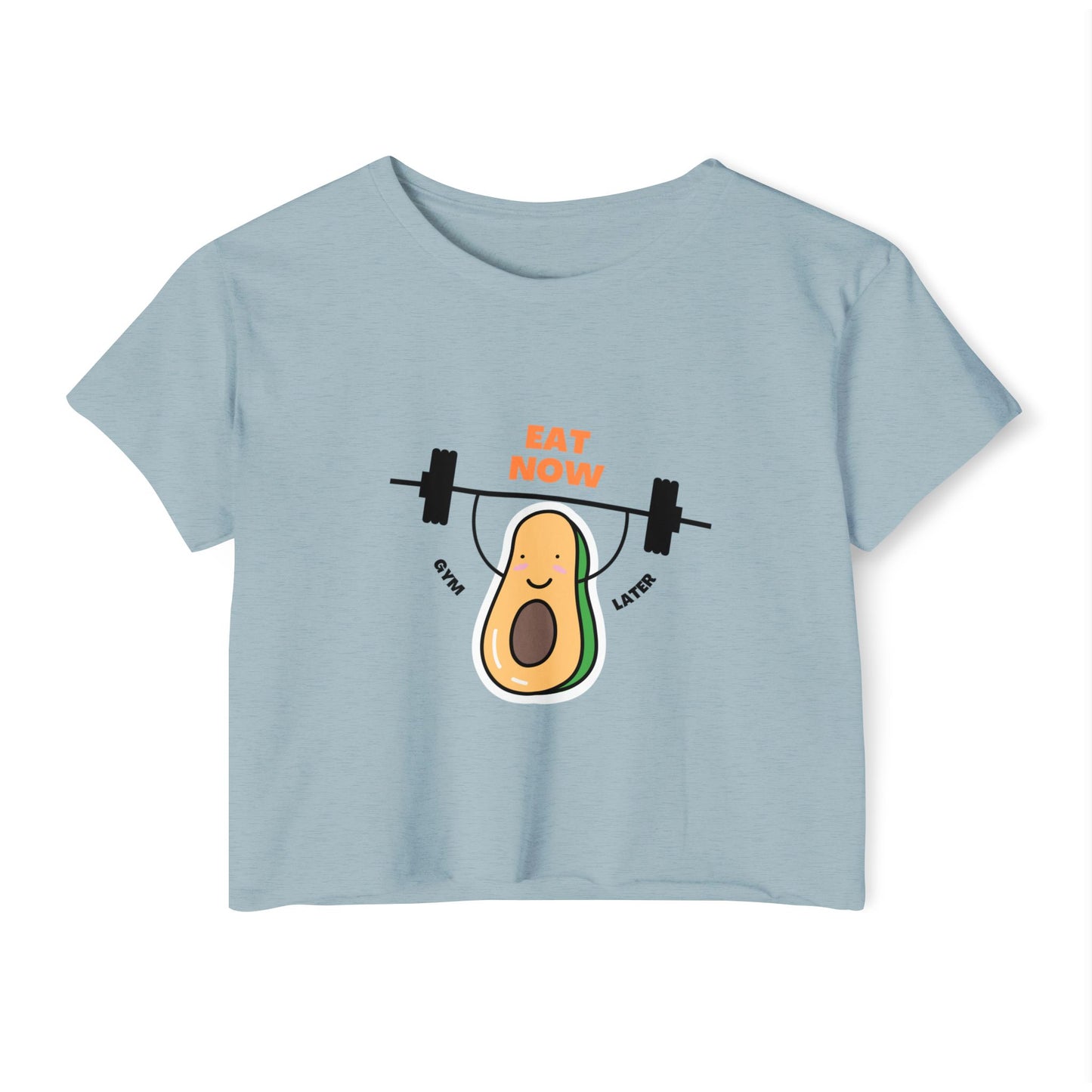 Playful Avocado Workout Crop Top