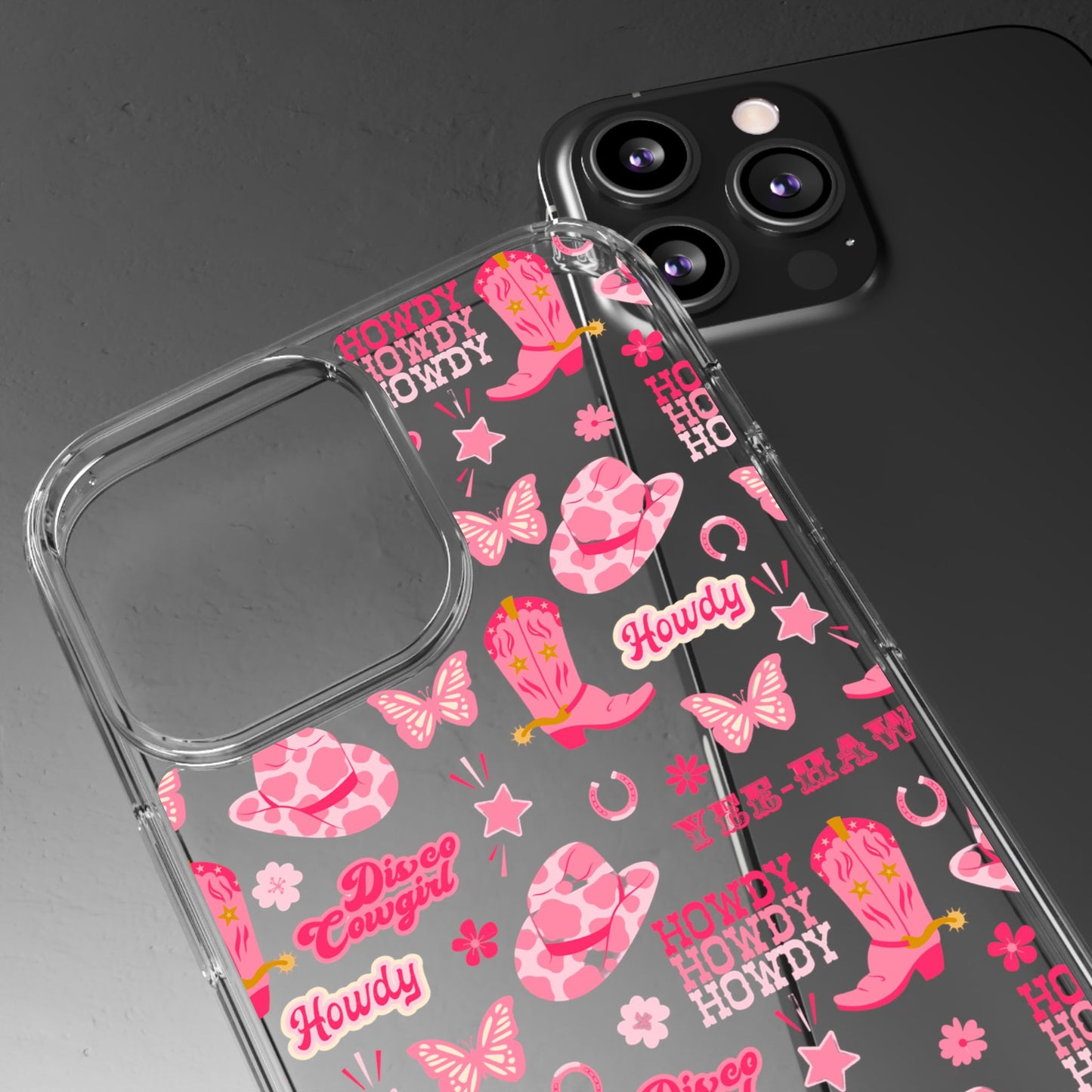 Cute Cowgirl - Clear Phone Case