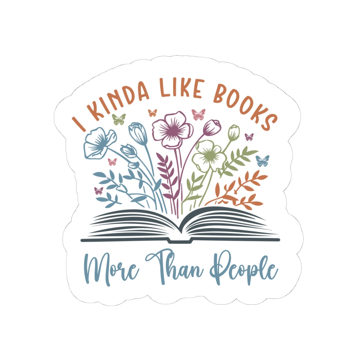 Book Lover Kiss-Cut Sticker