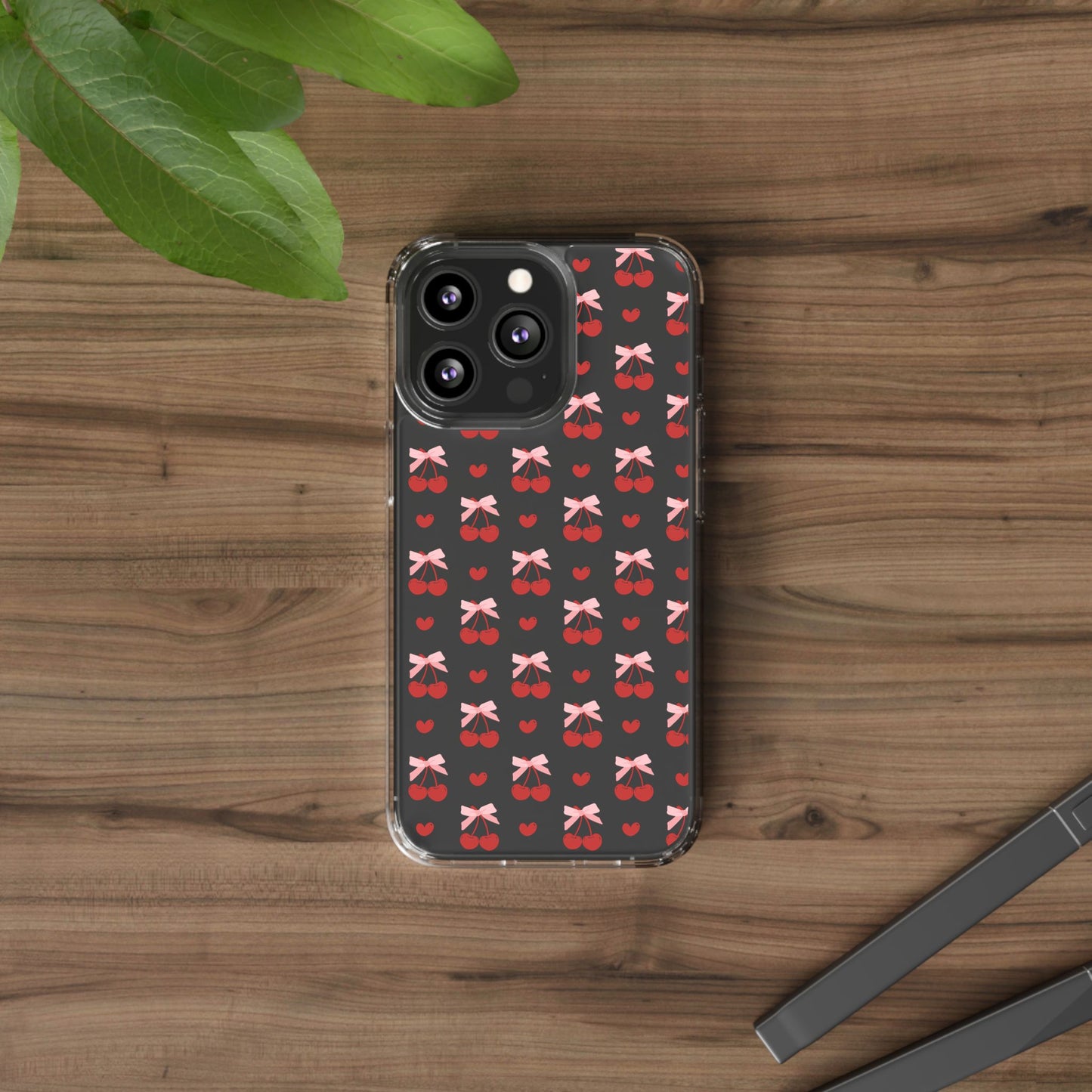 Cute Cherry - Clear Phone Case