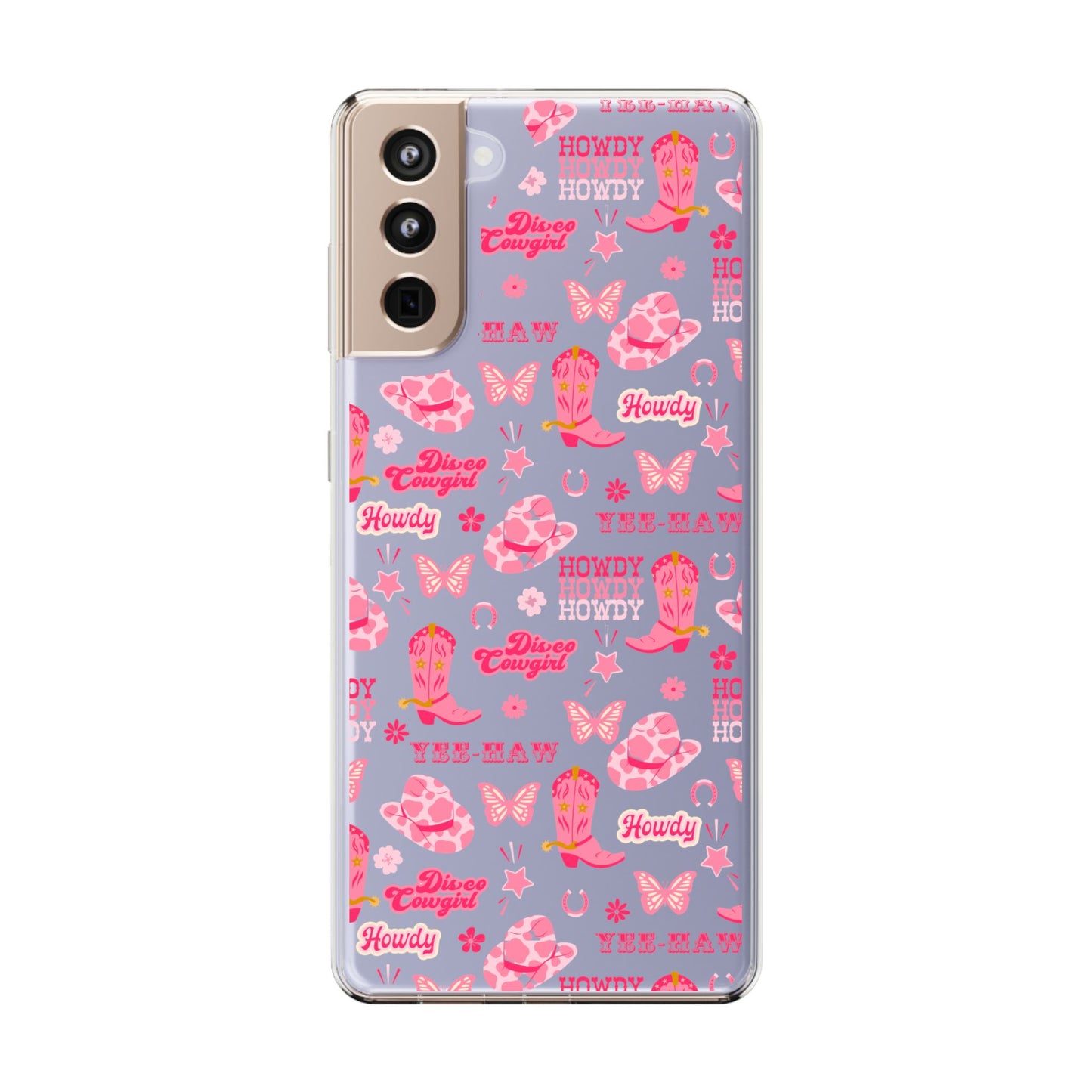 Cute Cowgirl - Clear Phone Case