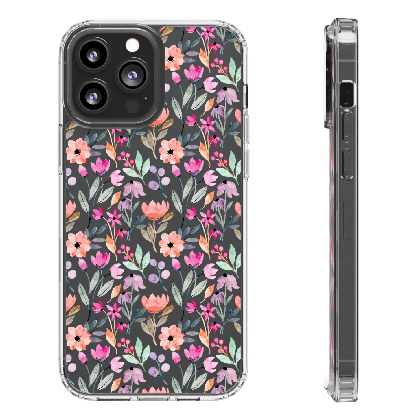 Floral - Clear Phone Case