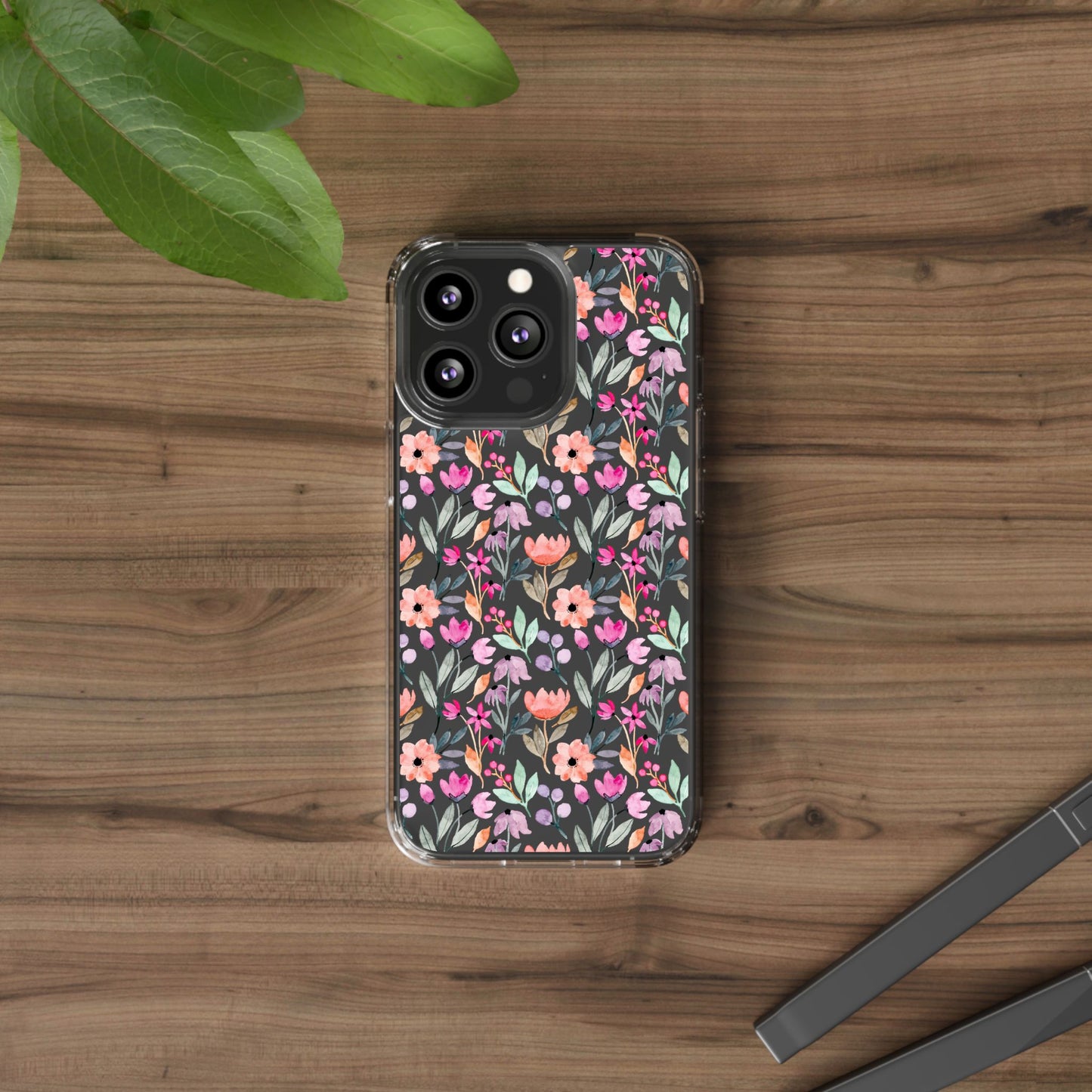 Floral - Clear Phone Case
