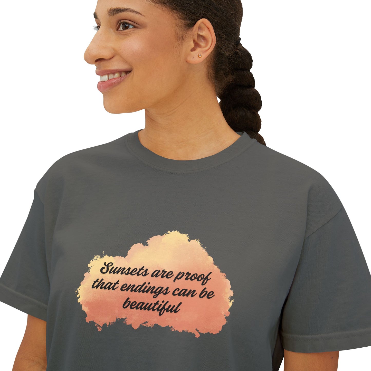 Sunset-Inspired Boxy Tee