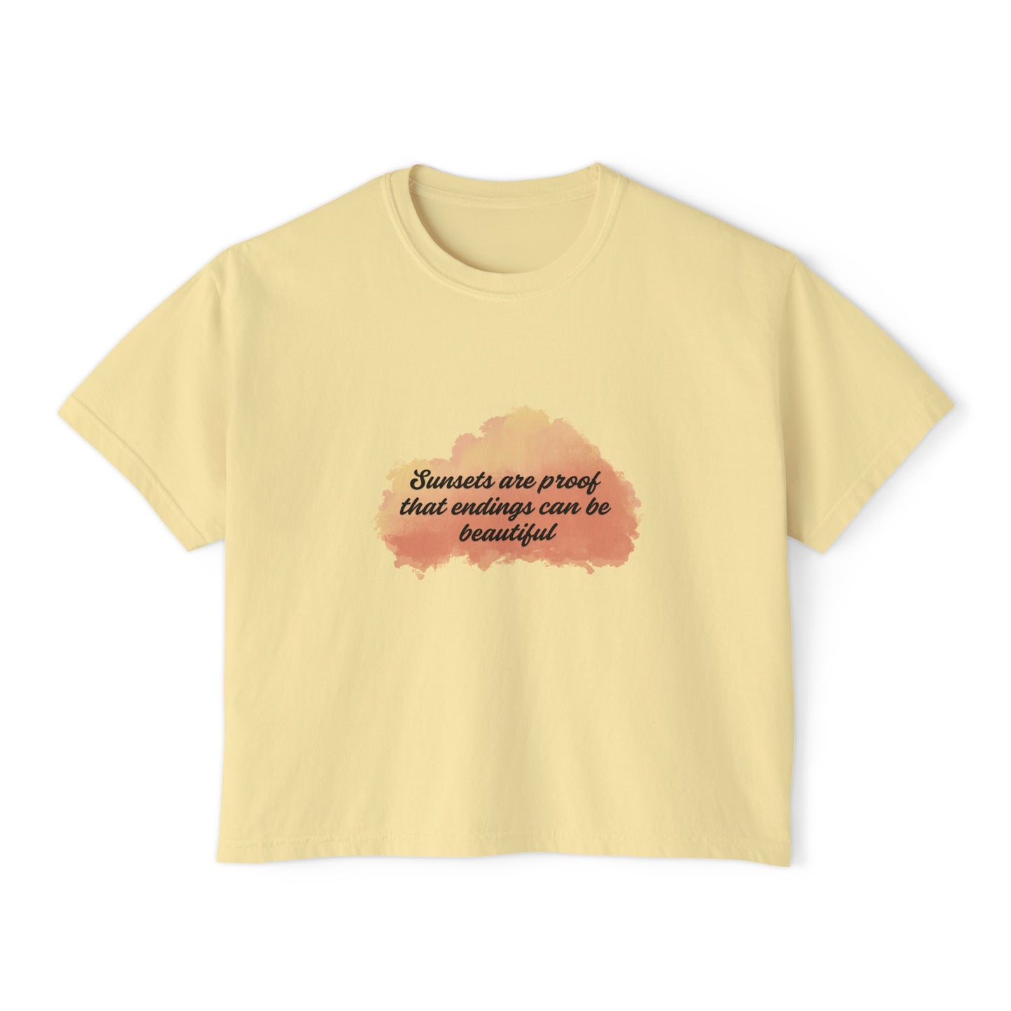 Sunset-Inspired Boxy Tee