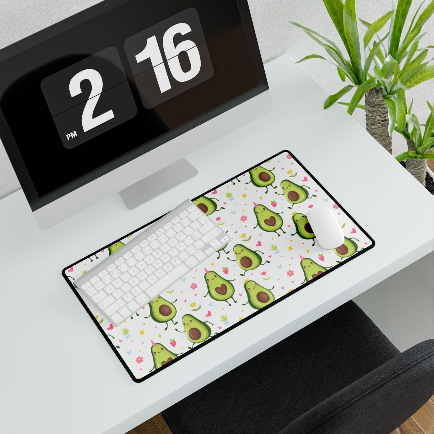 Desk Mat - Cute Avocado
