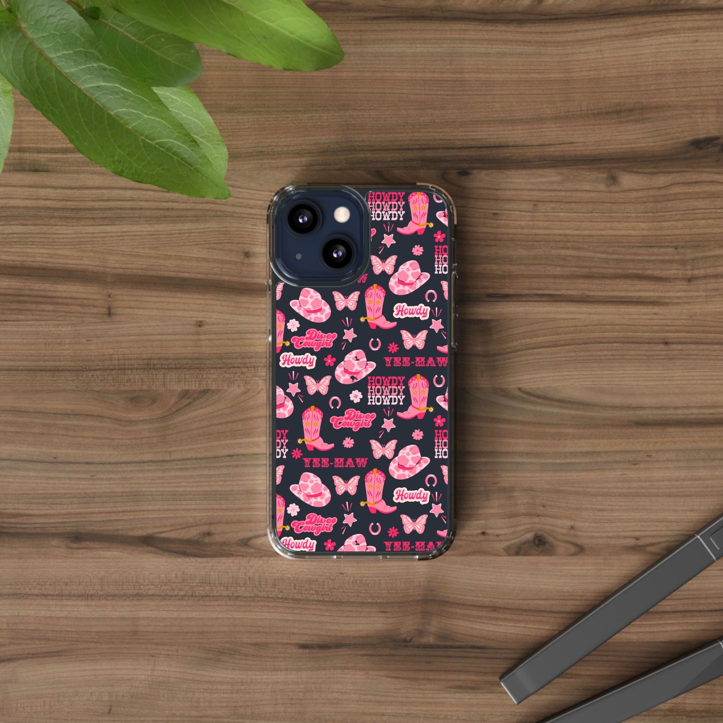Cute Cowgirl - Clear Phone Case