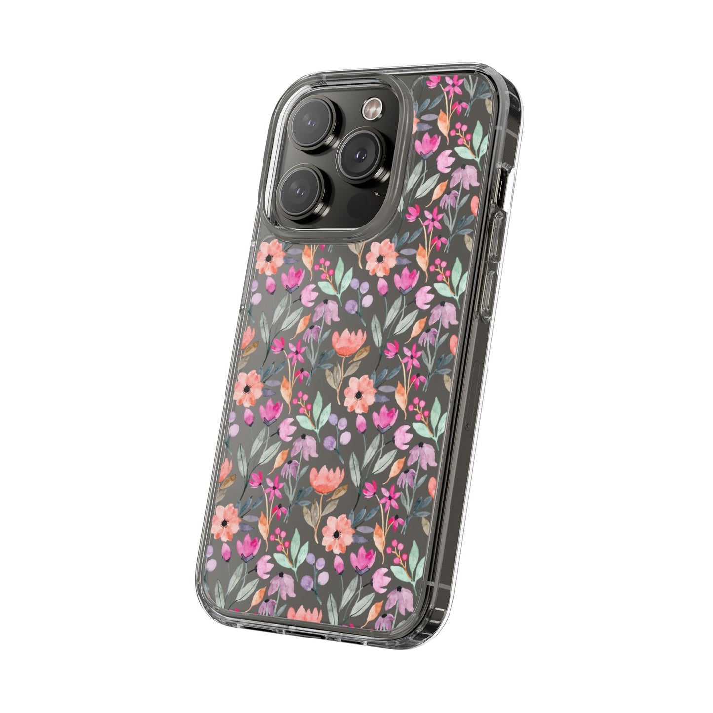 Floral - Clear Phone Case