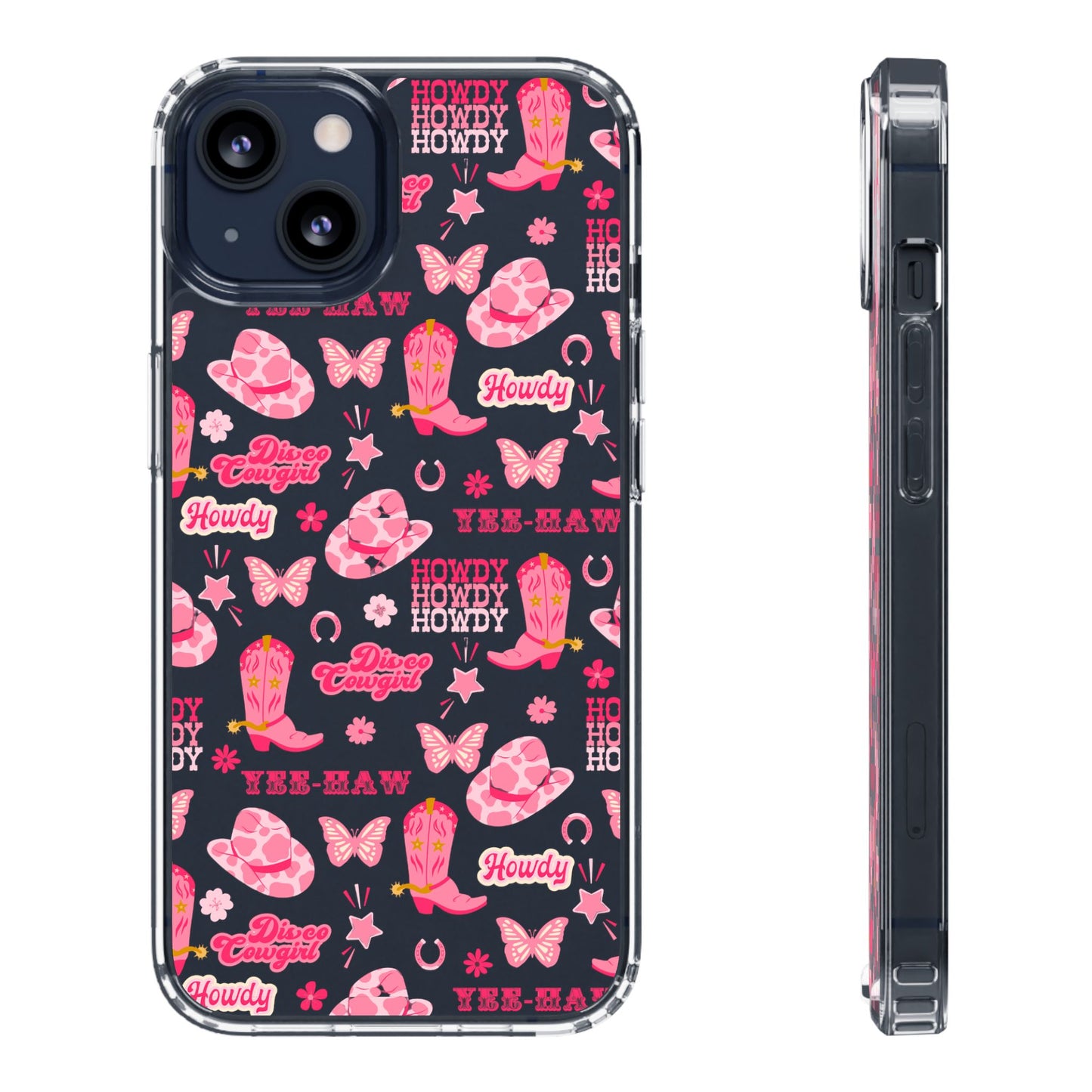 Cute Cowgirl - Clear Phone Case