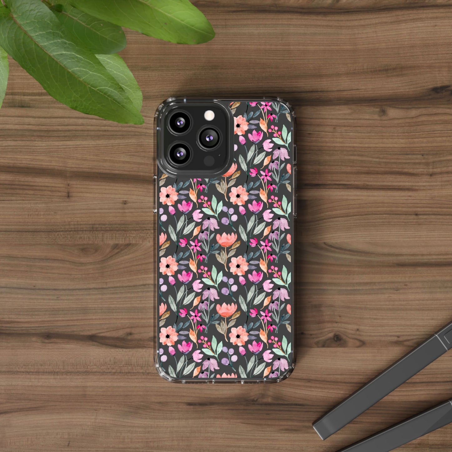 Floral - Clear Phone Case