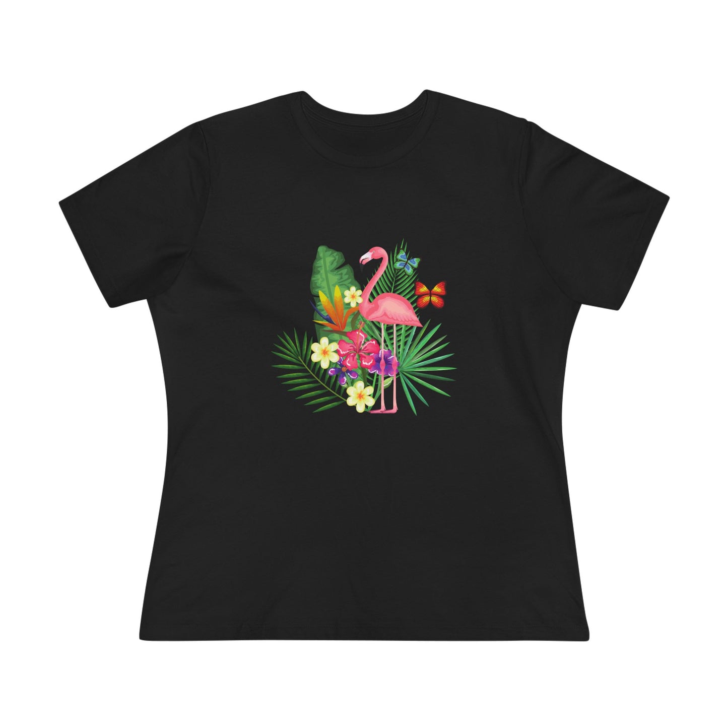 Tropical Flamingo Cotton Tee