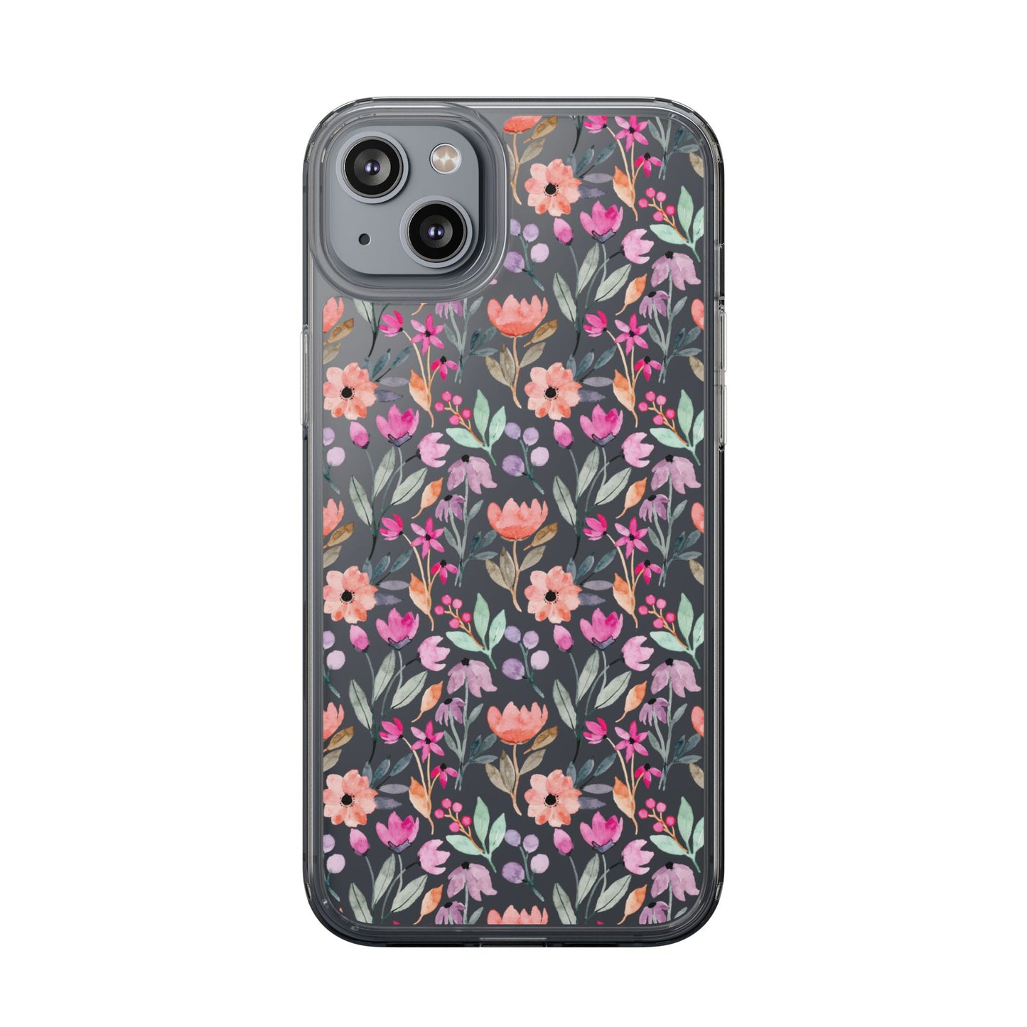 Floral - Clear Phone Case
