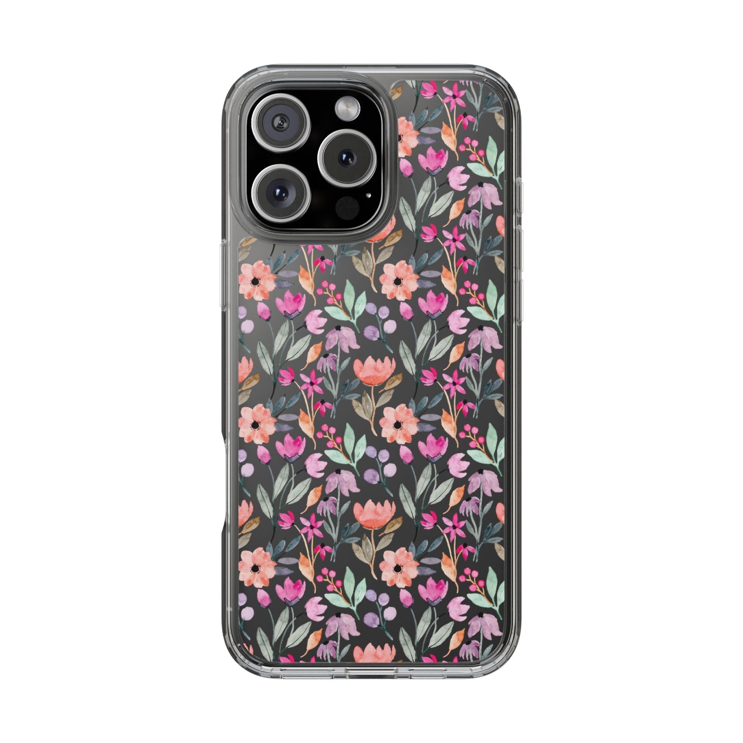 Floral - Clear Phone Case