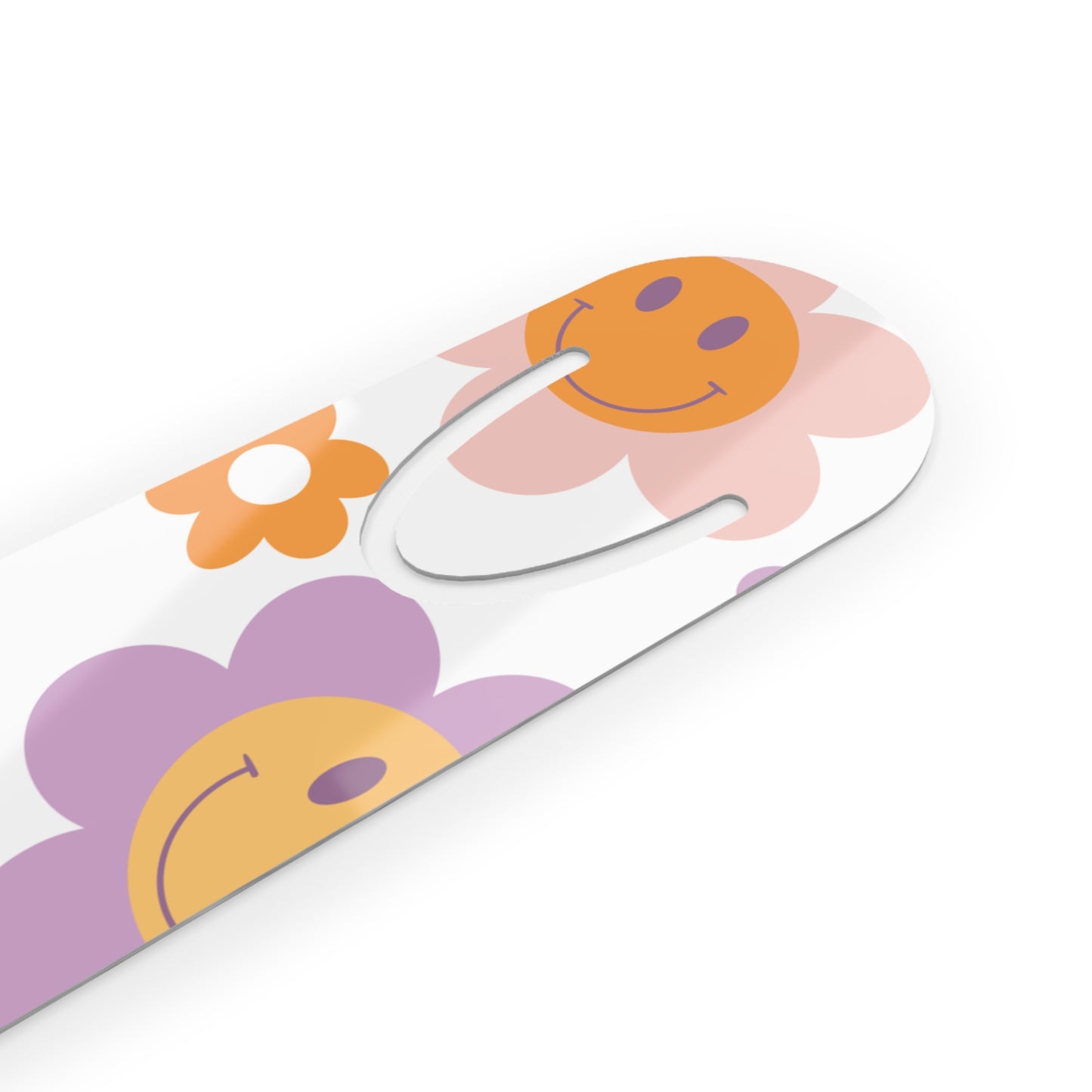 Happy Flower Metal Bookmark
