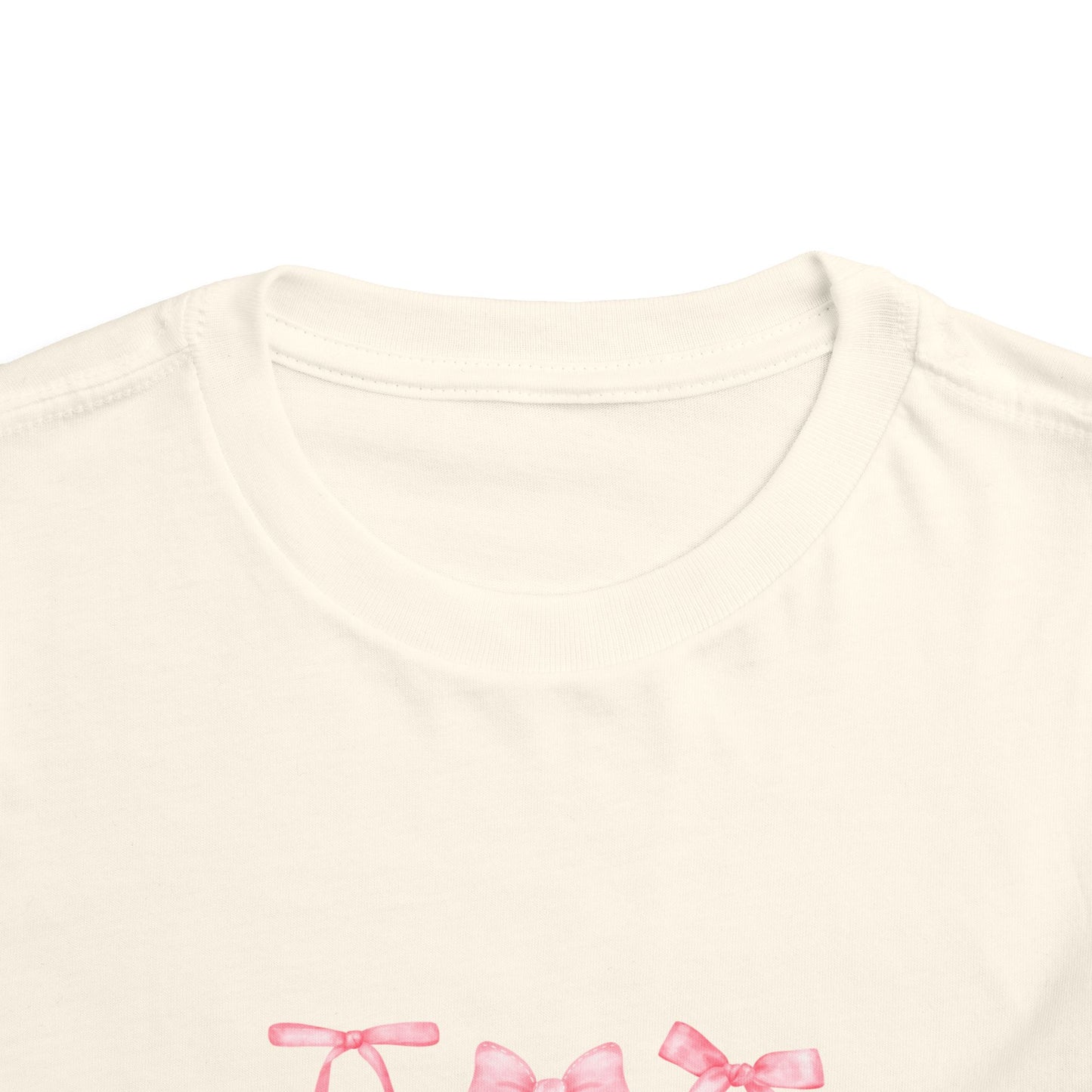 Pink Bow Toddler Short Sleeve Tee