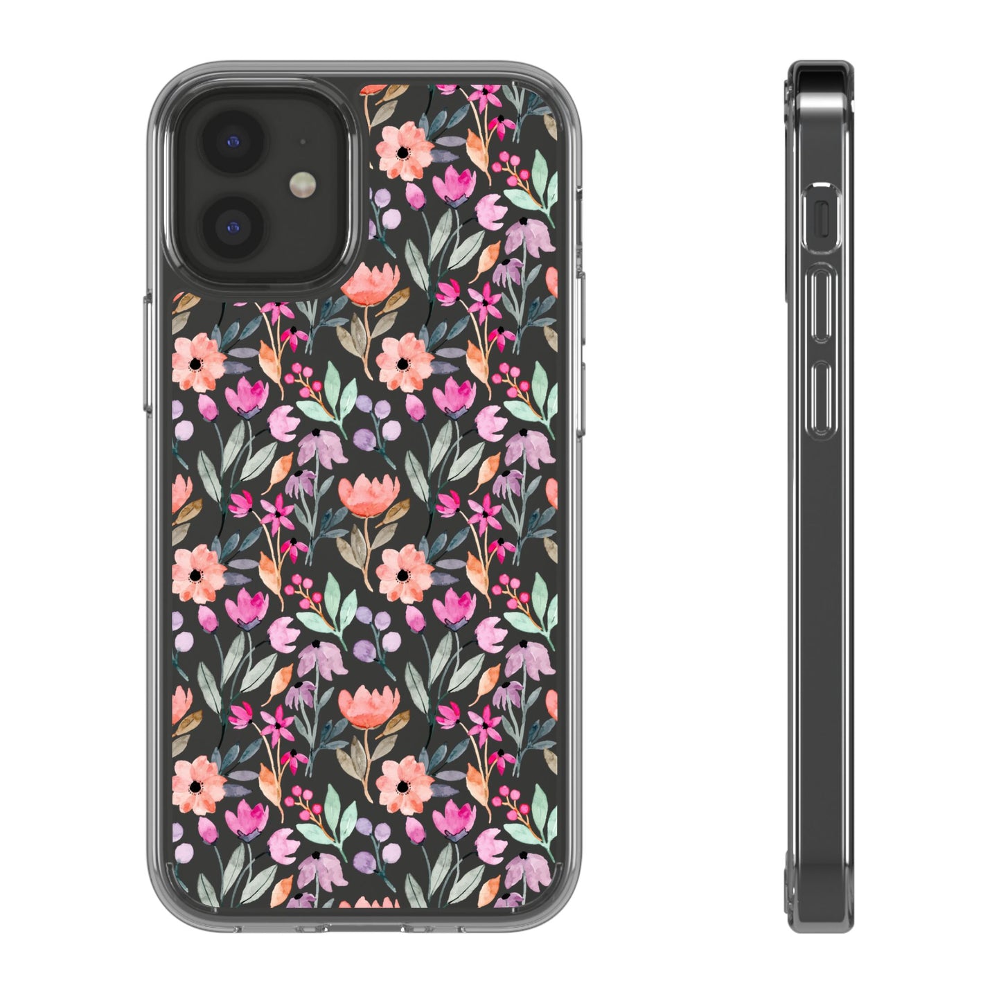 Floral - Clear Phone Case