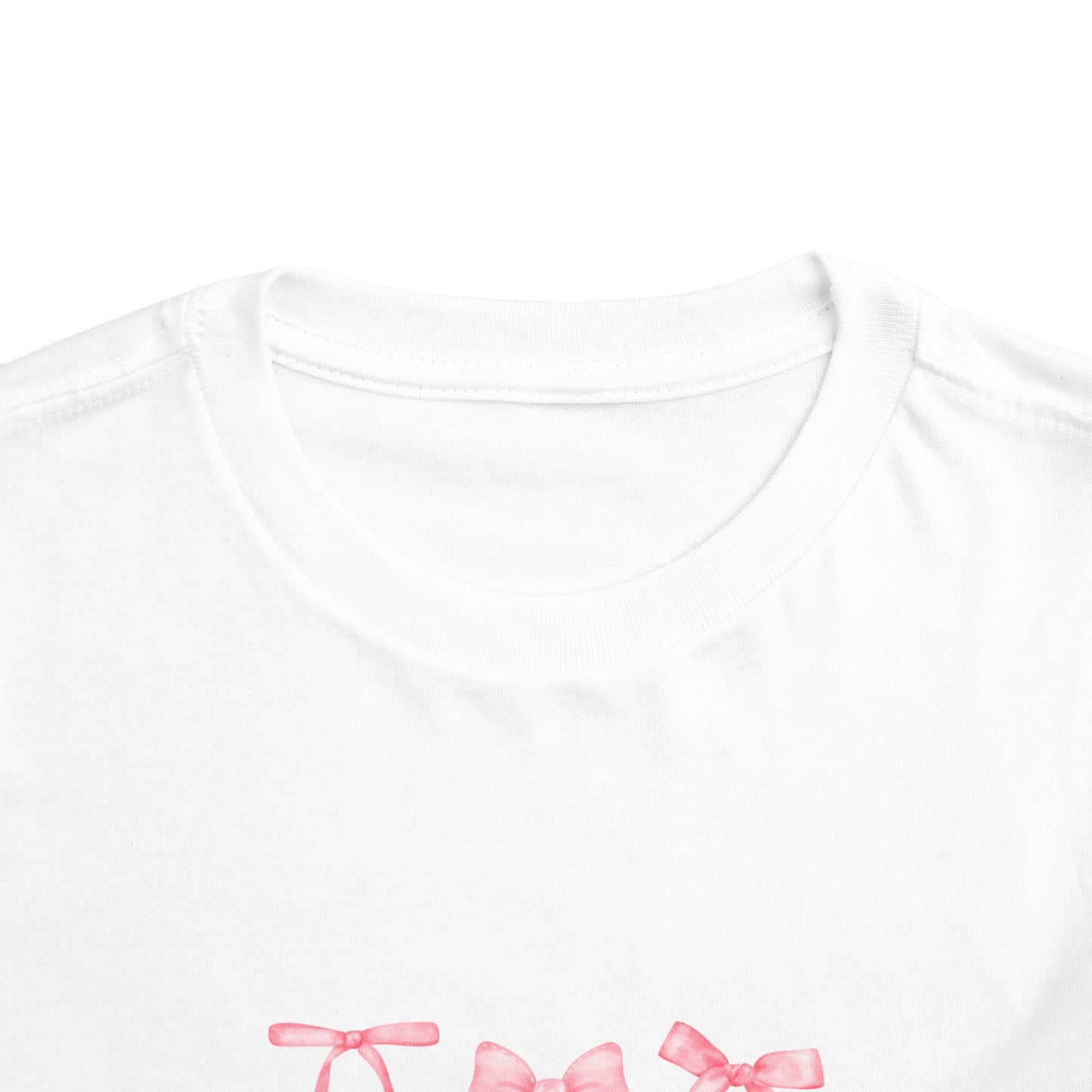 Pink Bow Toddler Short Sleeve Tee