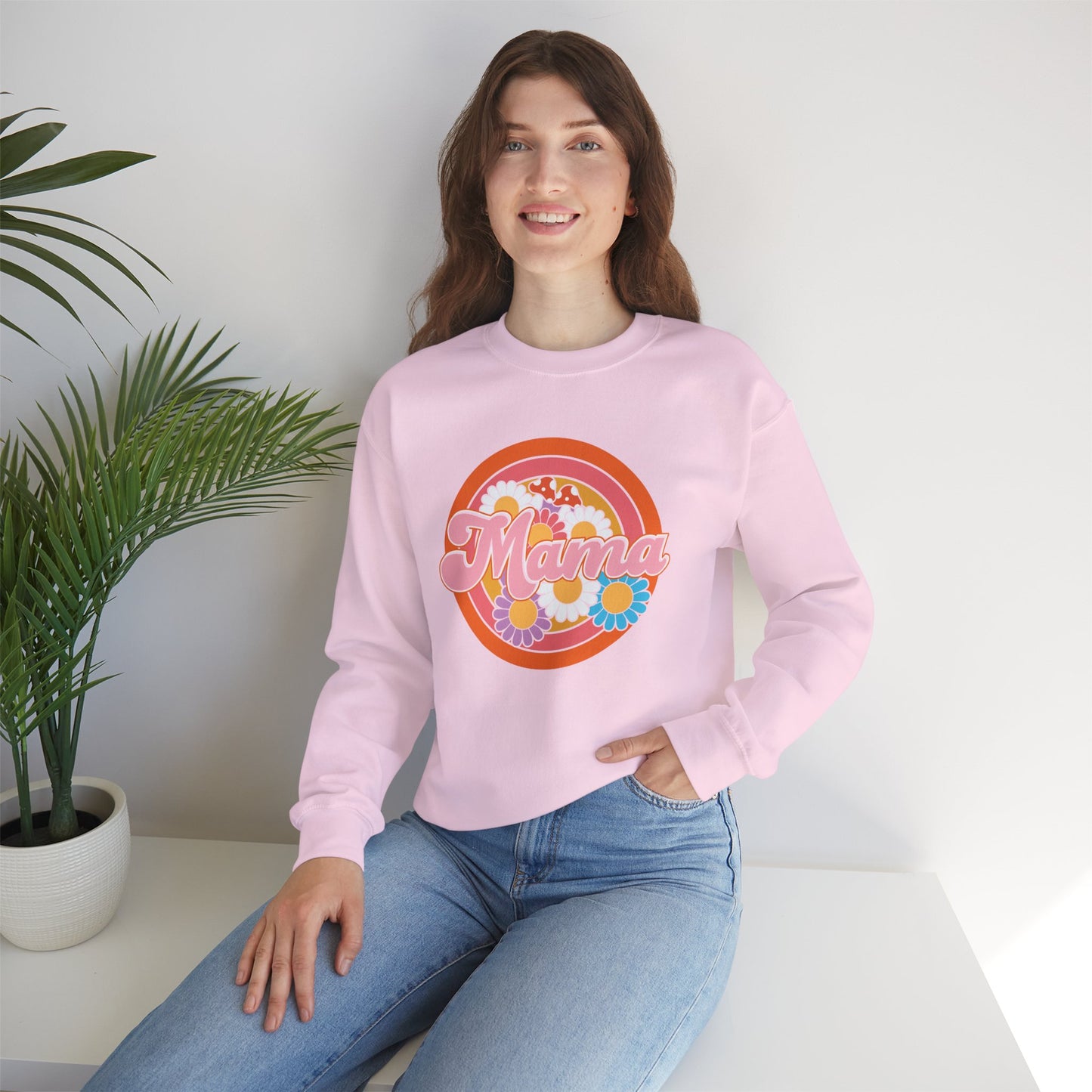 Cute Floral Mama Sweatshirt