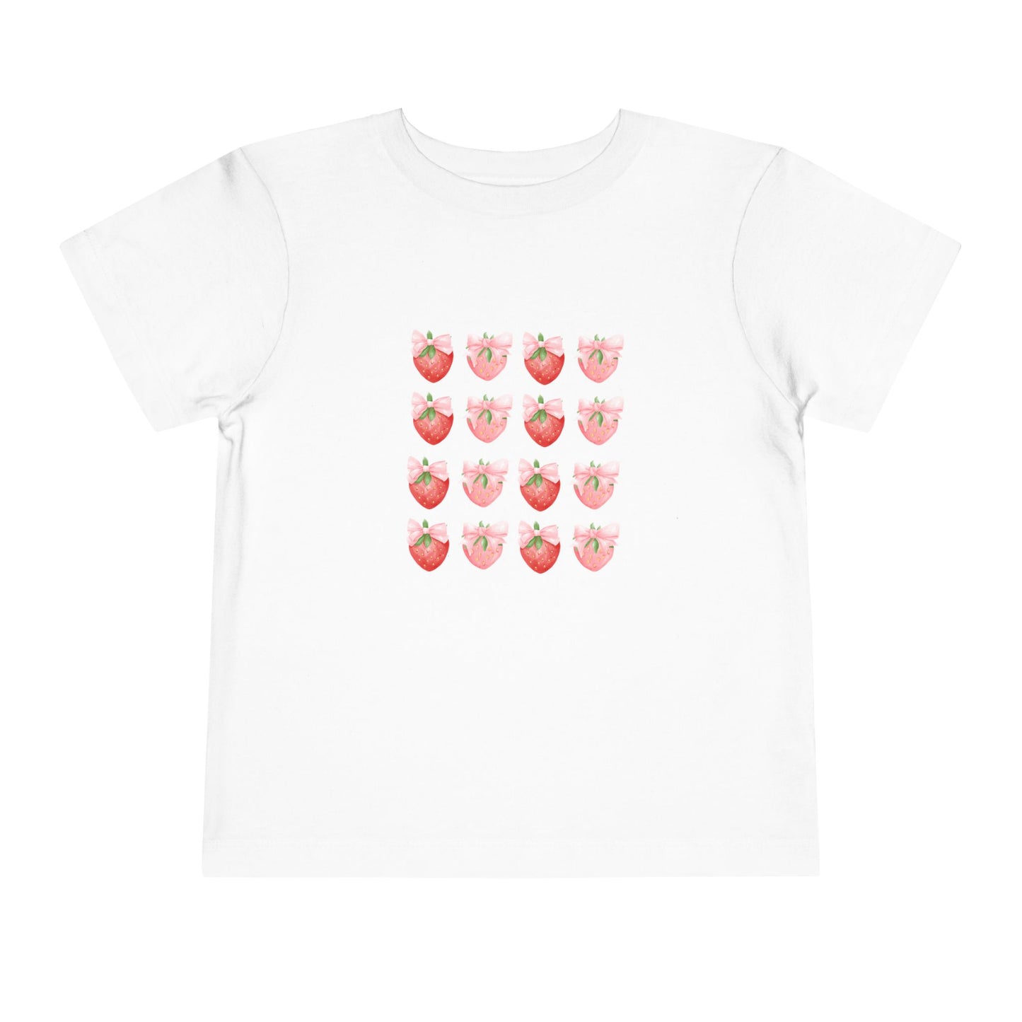 Cute Strawberry Toddler Short Sleeve Tee