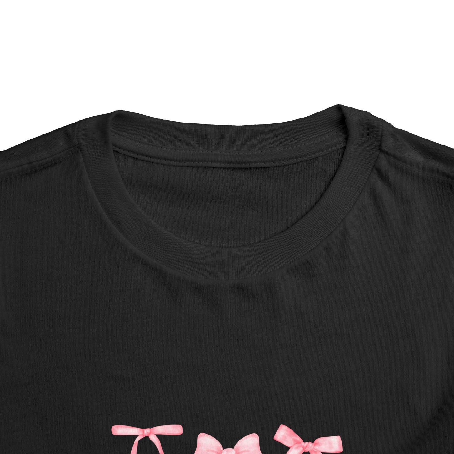 Pink Bow Toddler Short Sleeve Tee