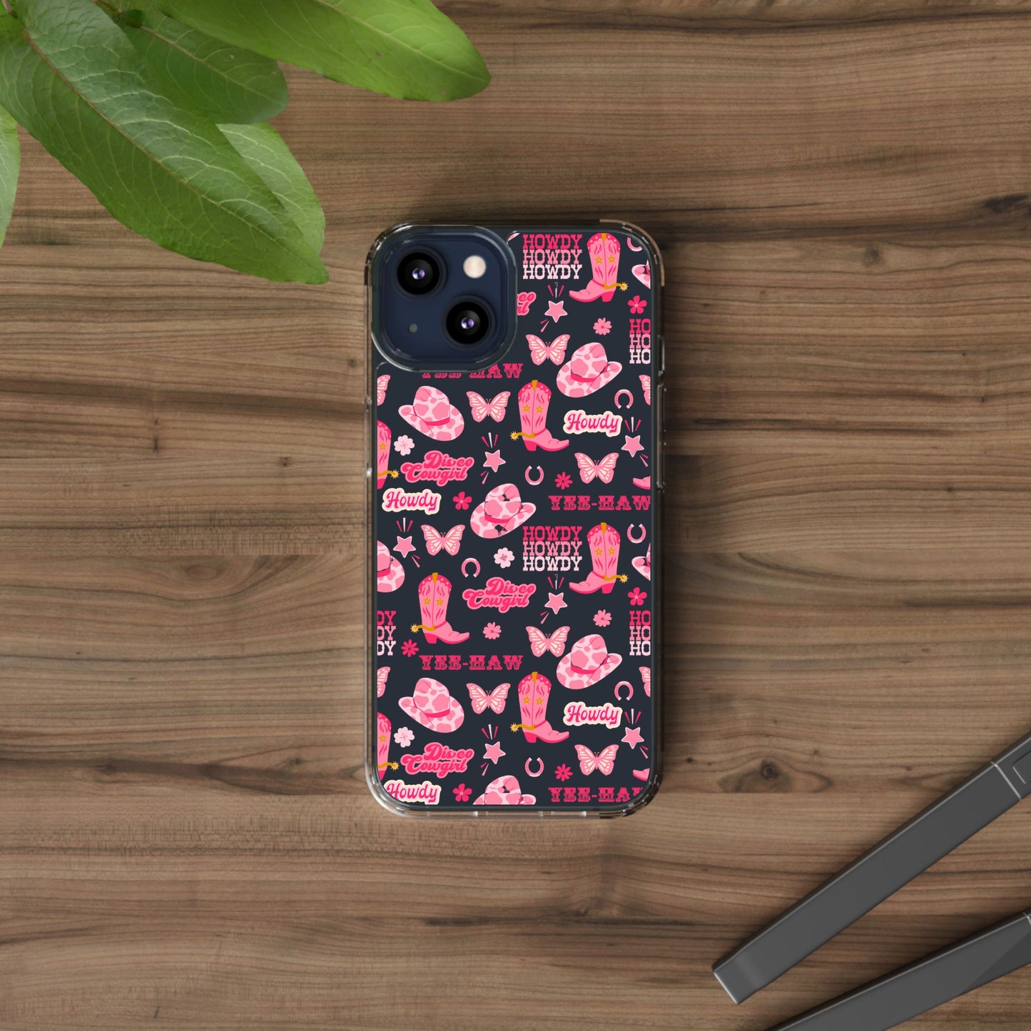 Cute Cowgirl - Clear Phone Case